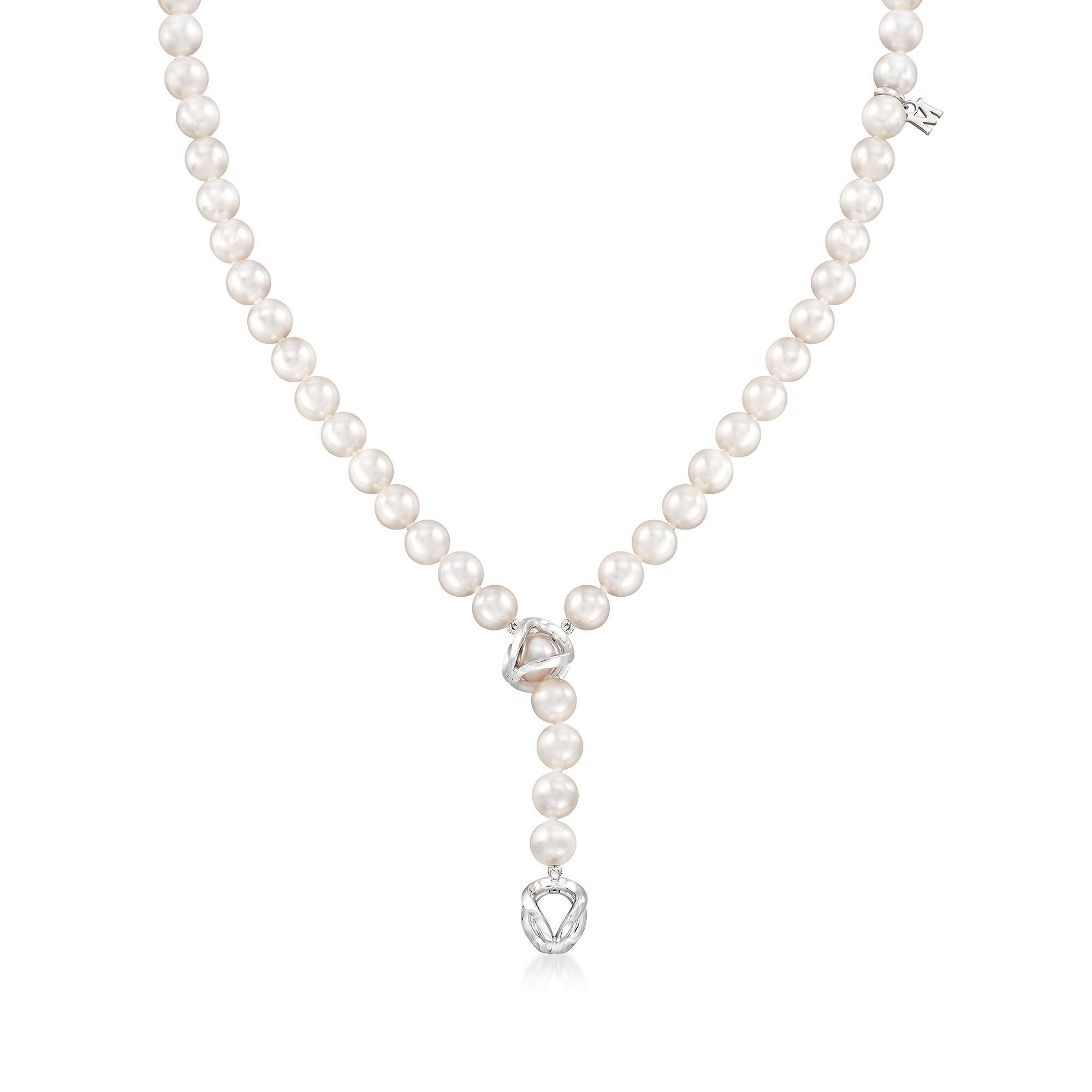 Akoya Pearl Lariat Necklace 