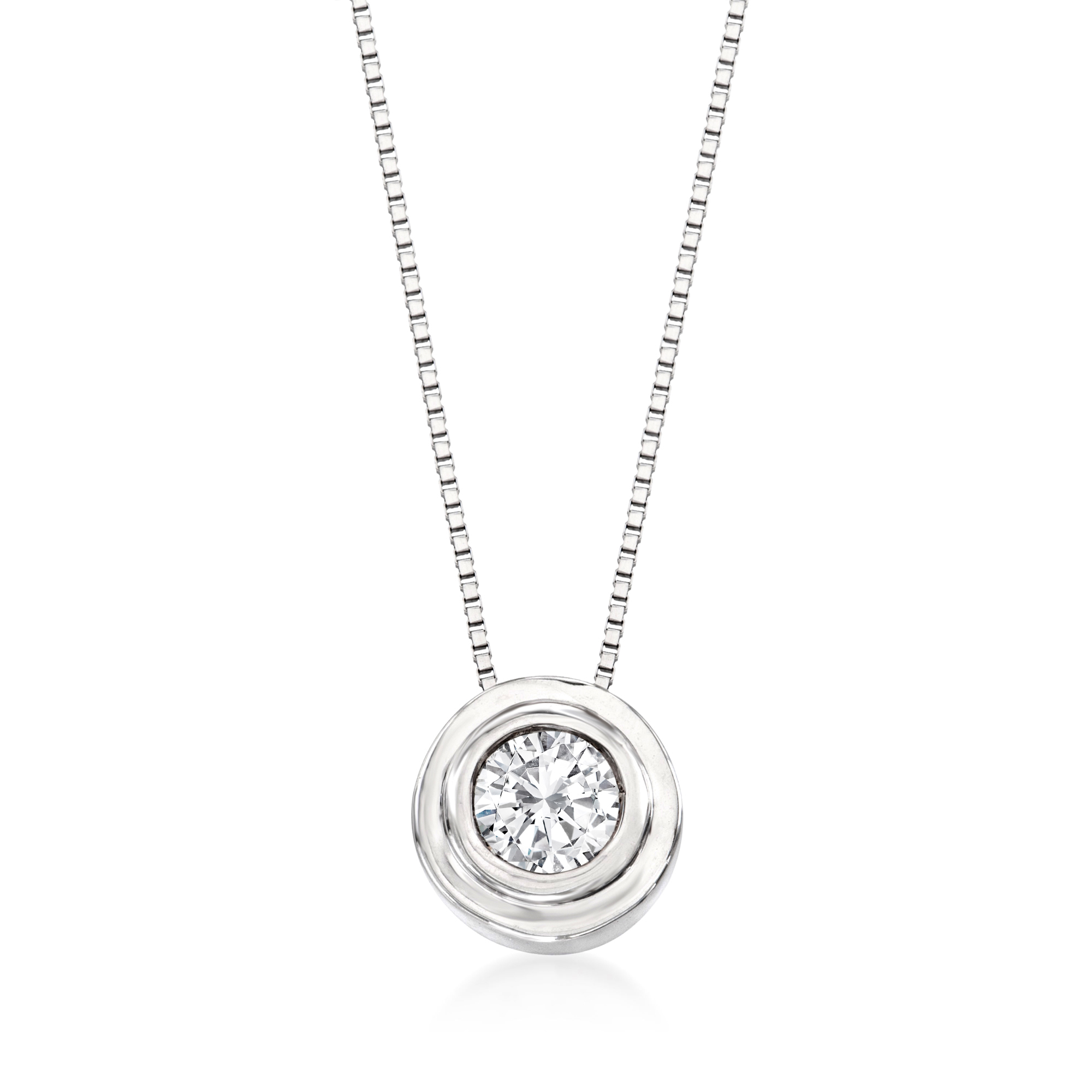 25 Carat Double Bezel-Set Diamond 