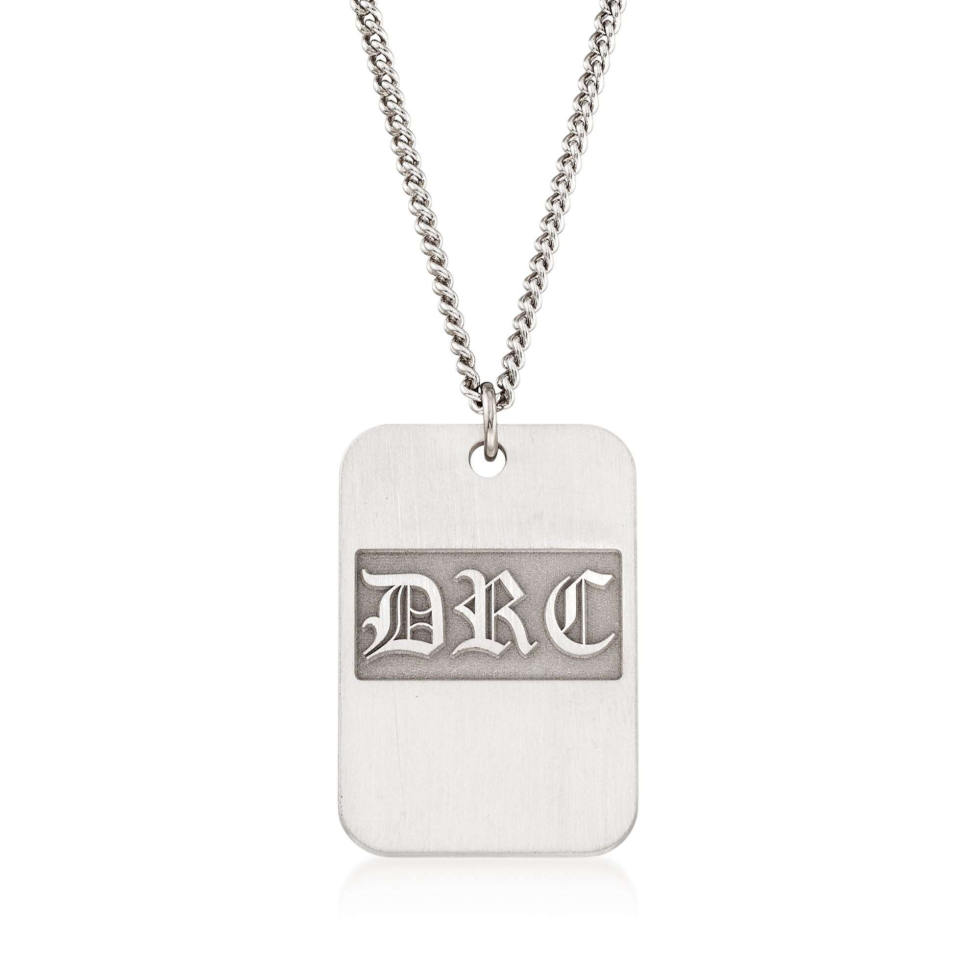 initial dog tag