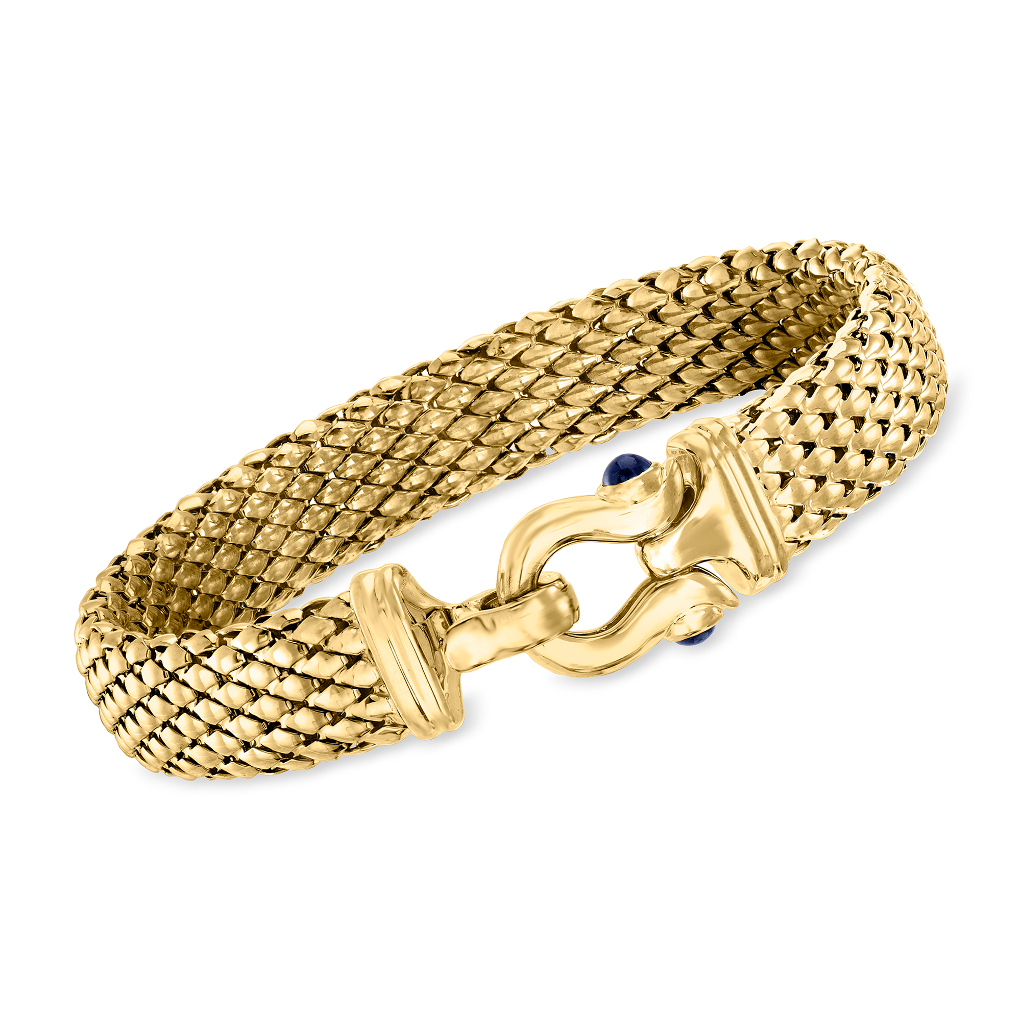 C. 1990 Vintage 14kt Yellow Gold Popcorn-Link Bracelet with .40 ct