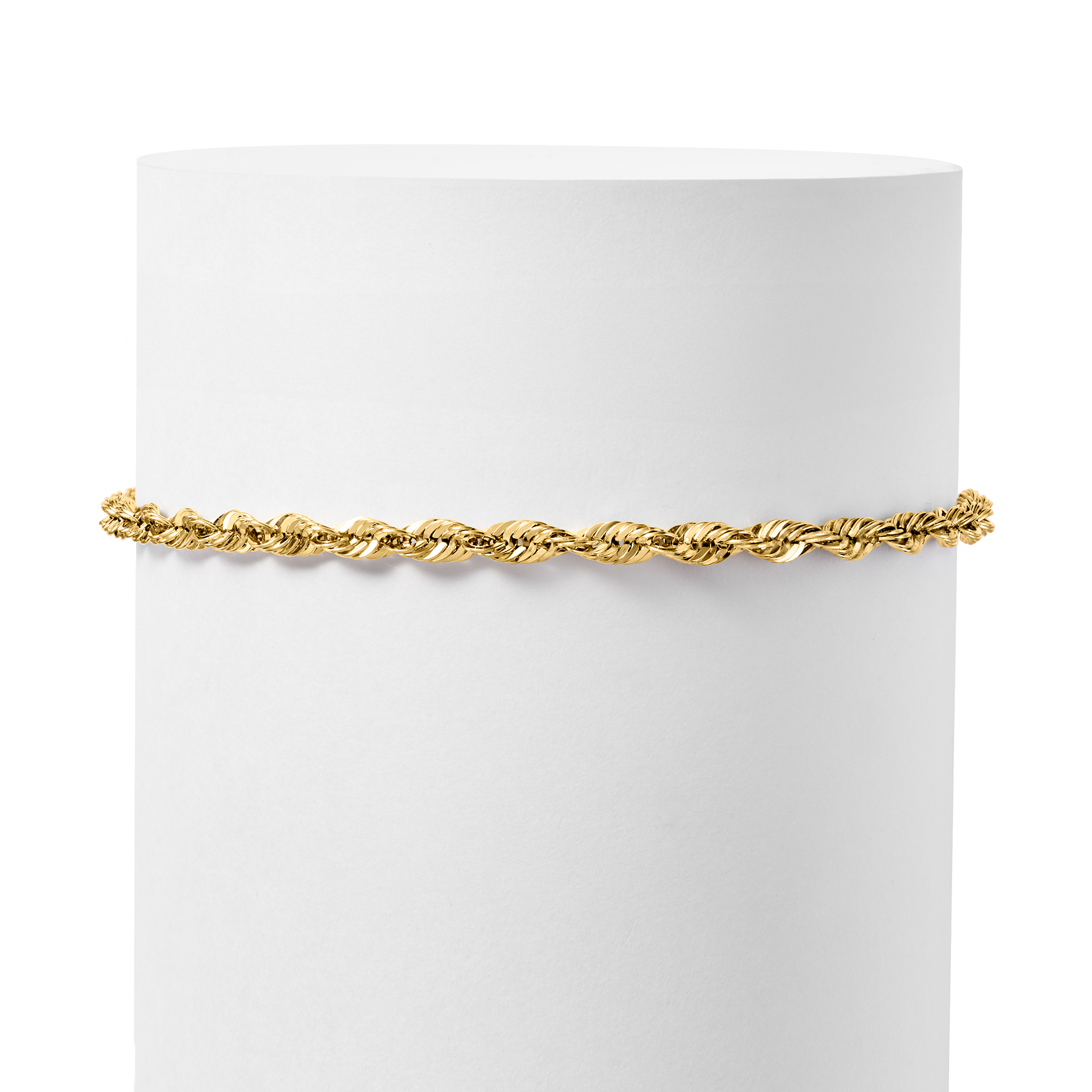 3.2mm 14kt Yellow Gold Rope-Chain Bracelet | Ross Simons
