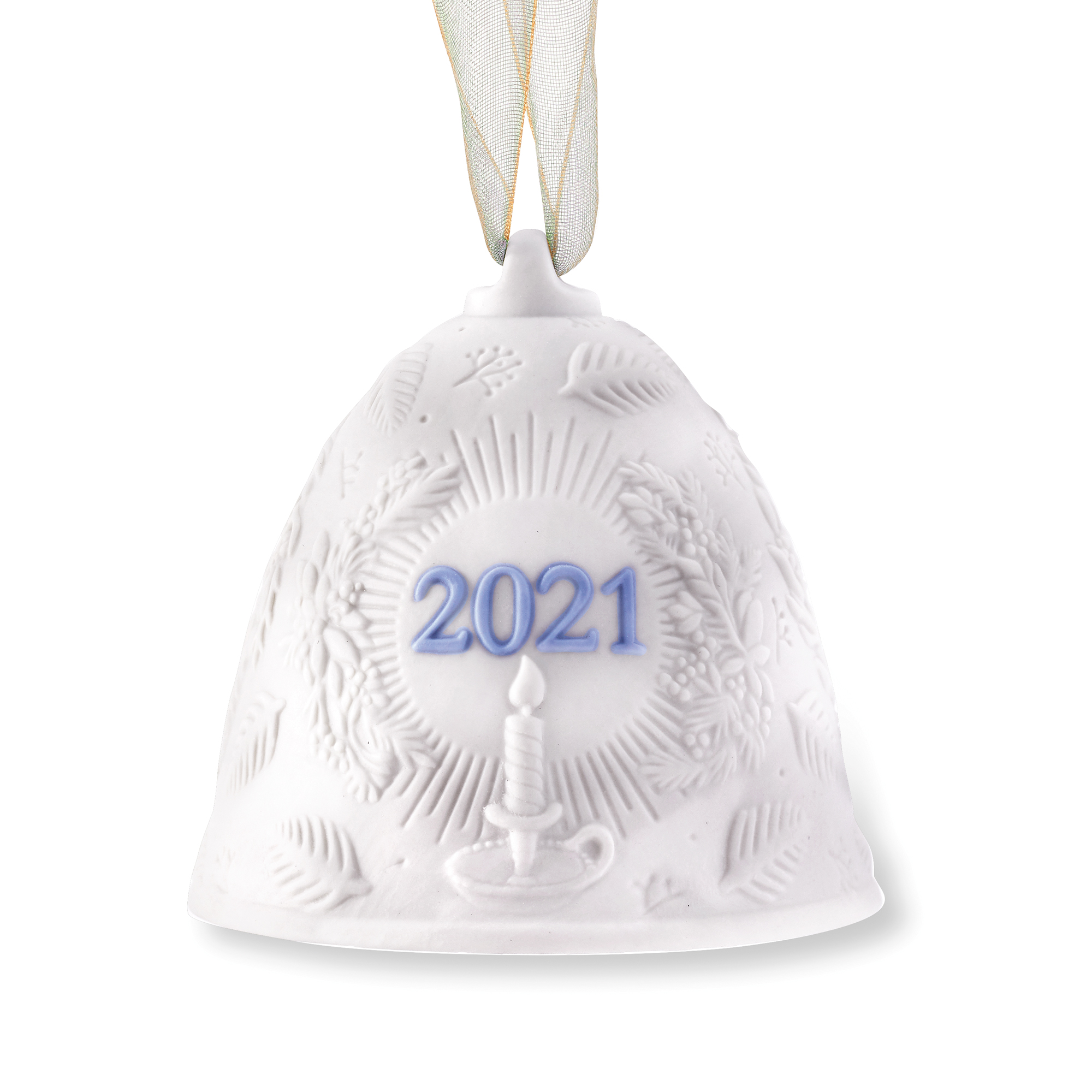 Lladro 2021 Porcelain Christmas Bell Red #18463 Lladro 2021 Porcelain Christmas Bell Red #18463