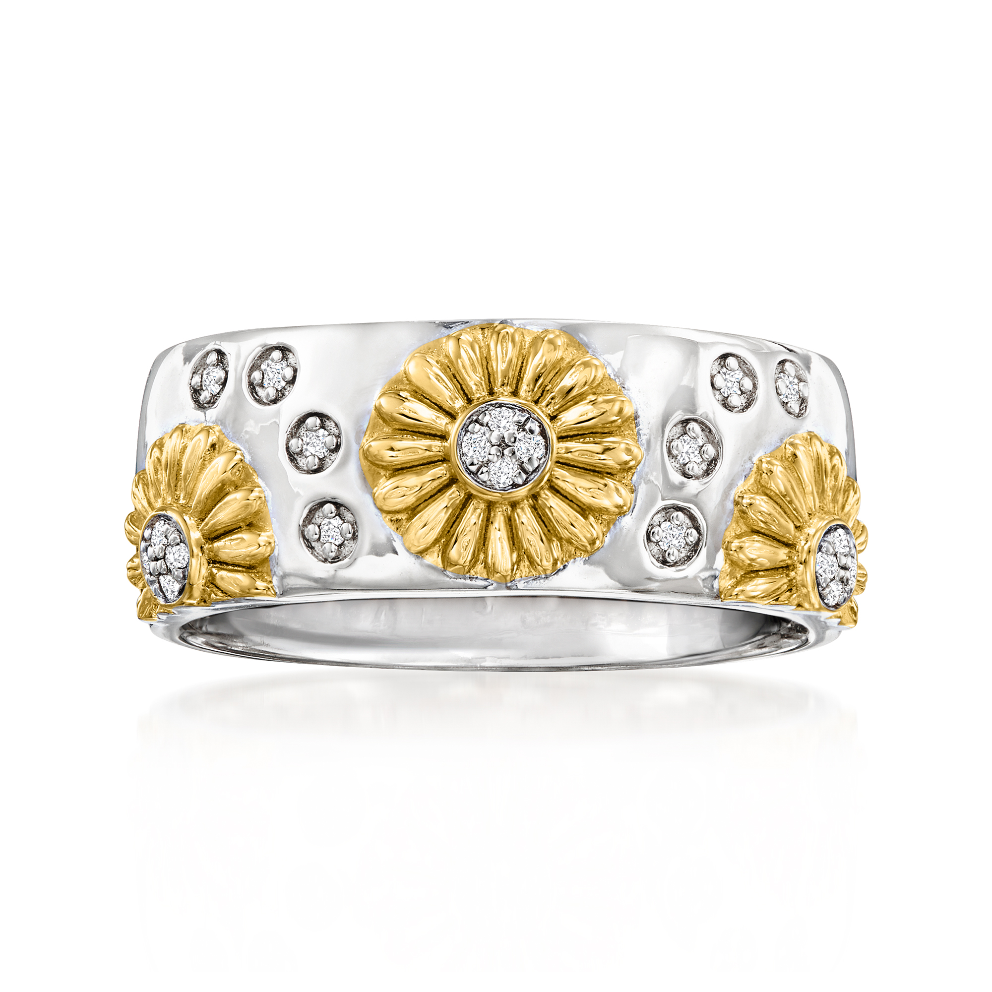 Sunflower sterling clearance silver