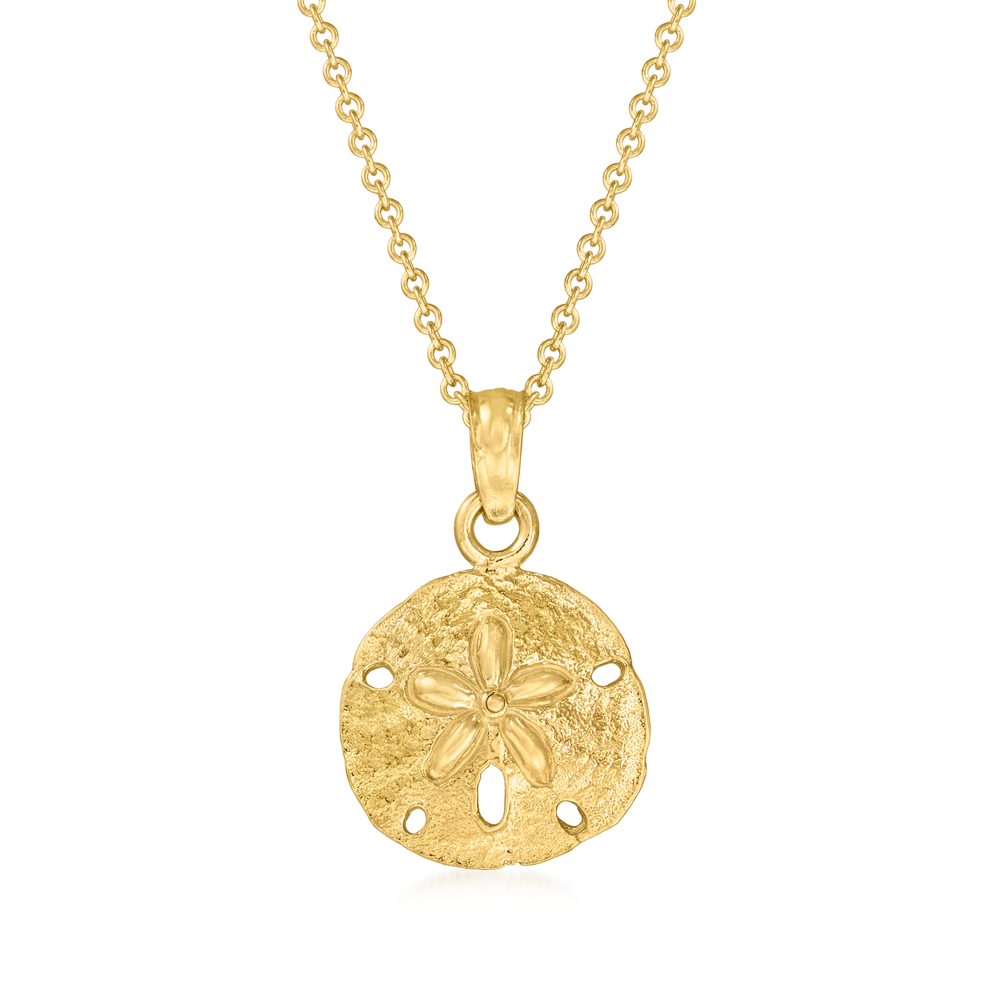 Rose gold sand dollar necklace hotsell
