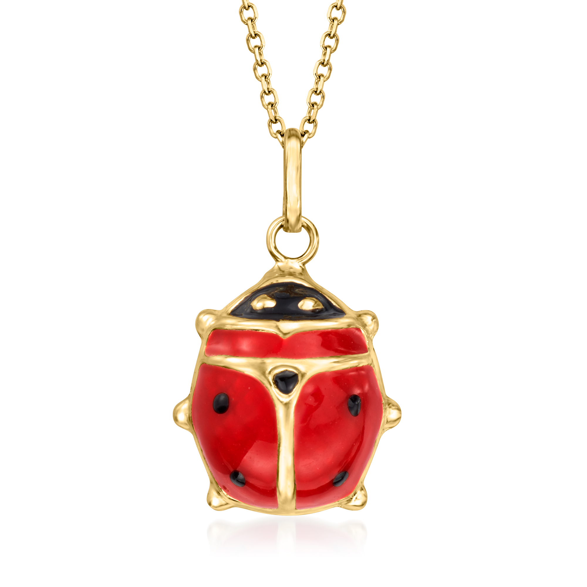 ネックレス・ペンダント Loewe Dangling Ladybug Necklace Loewe Dangling Ladybug necklace in sterling silver, enamel