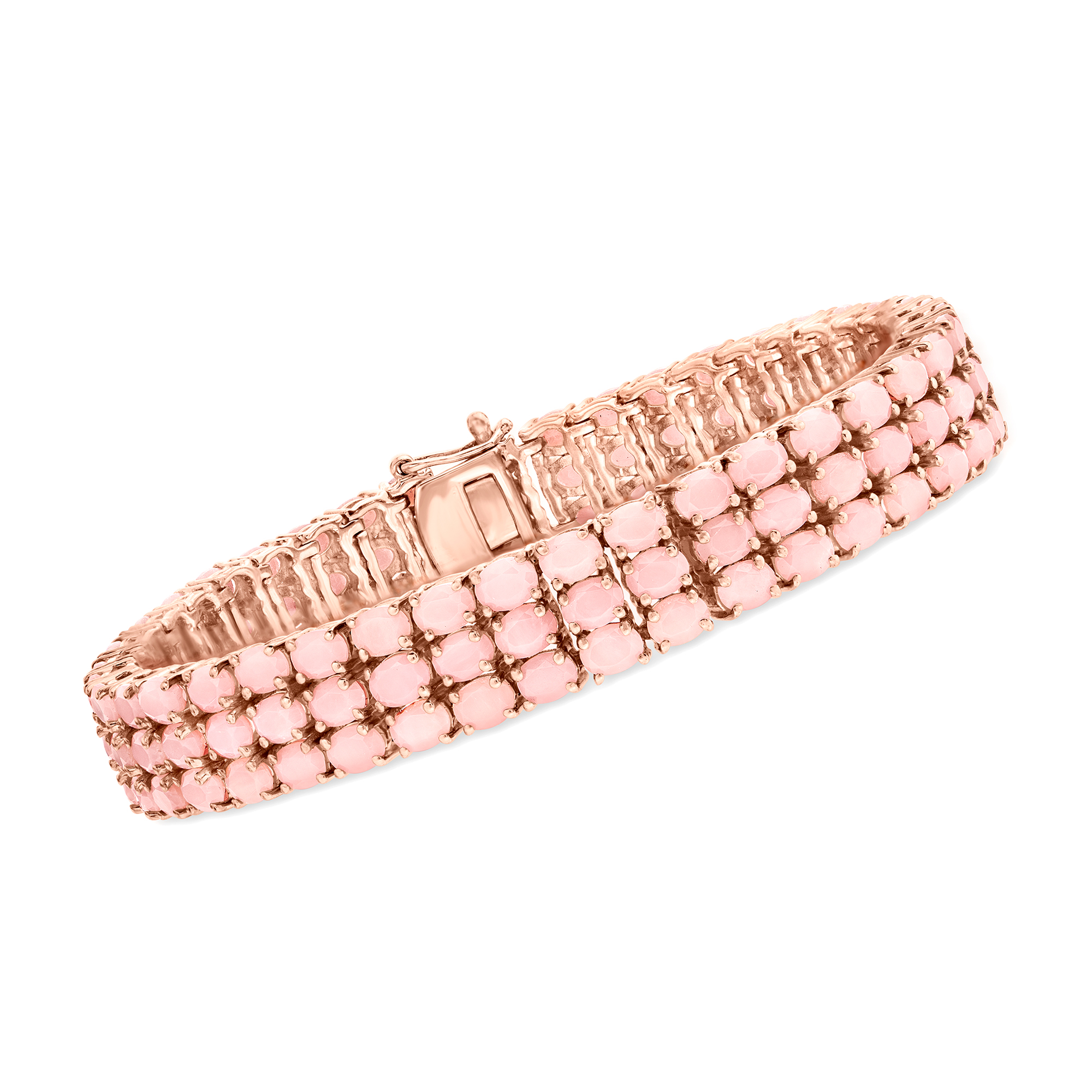 【threetimes】Pink almond bracelet CIB934-Gold-Pink-Multi-