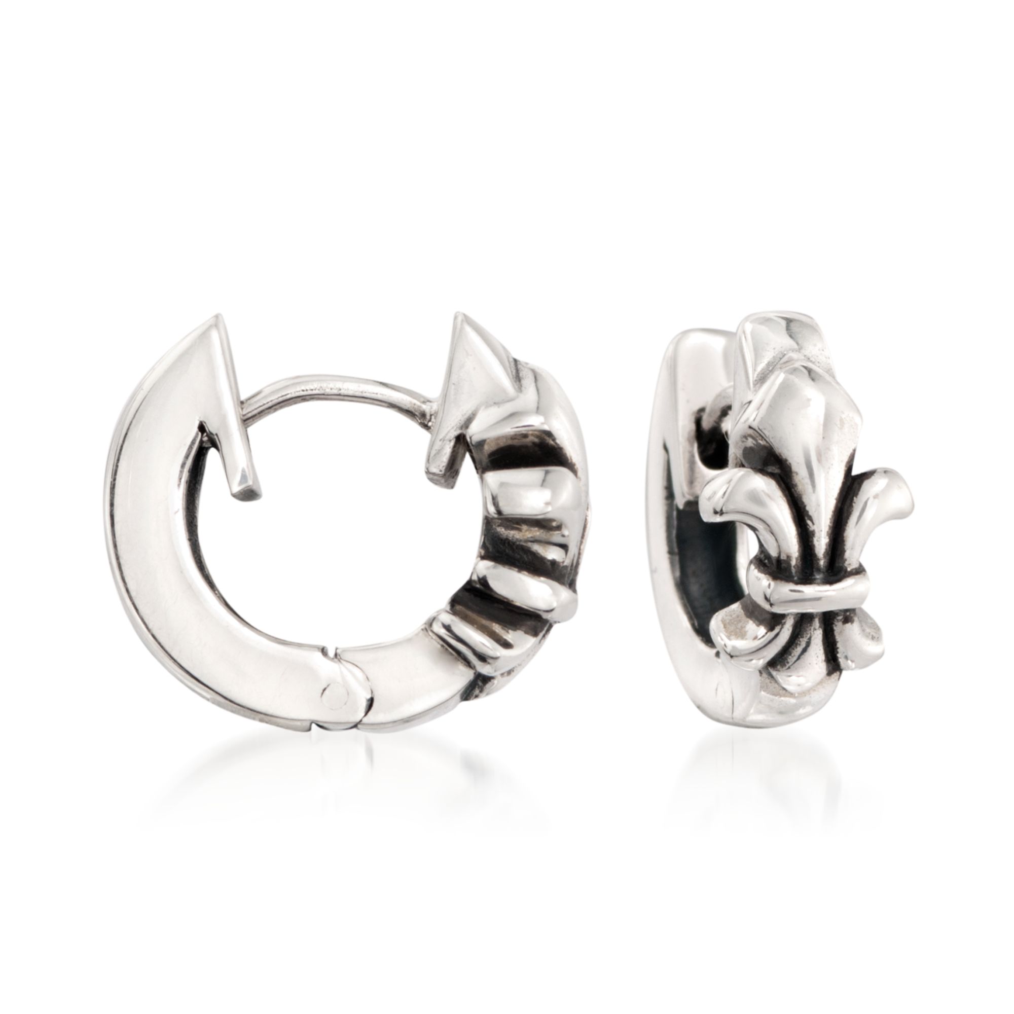 Sterling silver fleur de lis earrings store