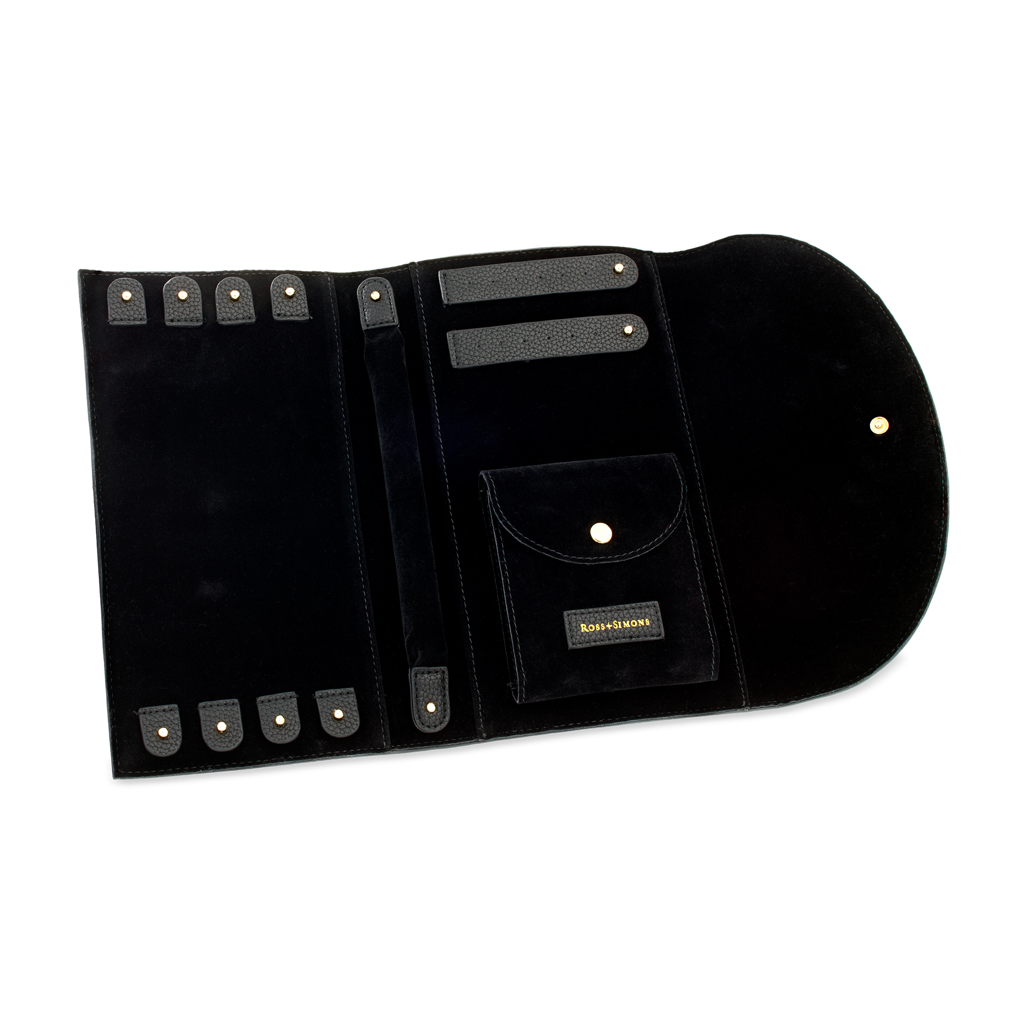 Ross-Simons Black Faux Leather Jewelry Case 50$