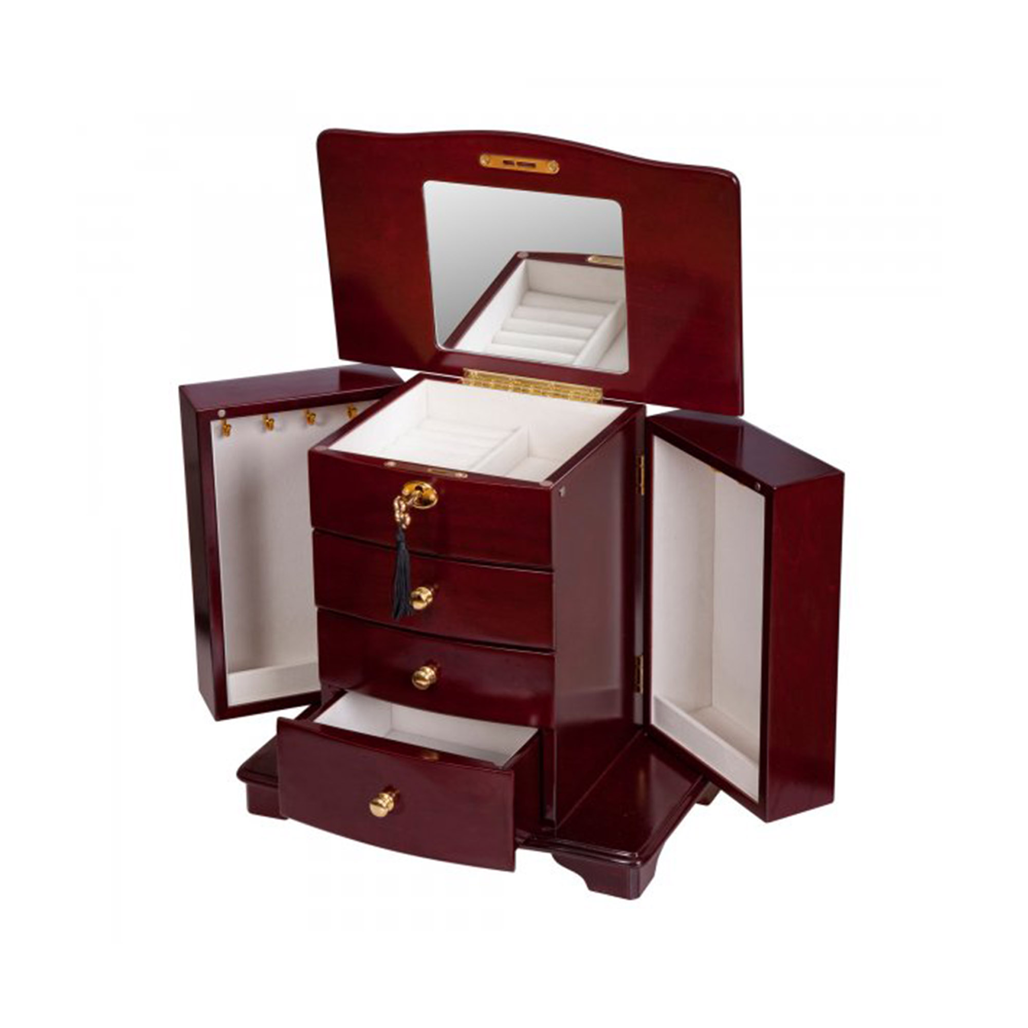 Mele Co Waverly Cherry-Finish Wooden Jewelry Box 299$