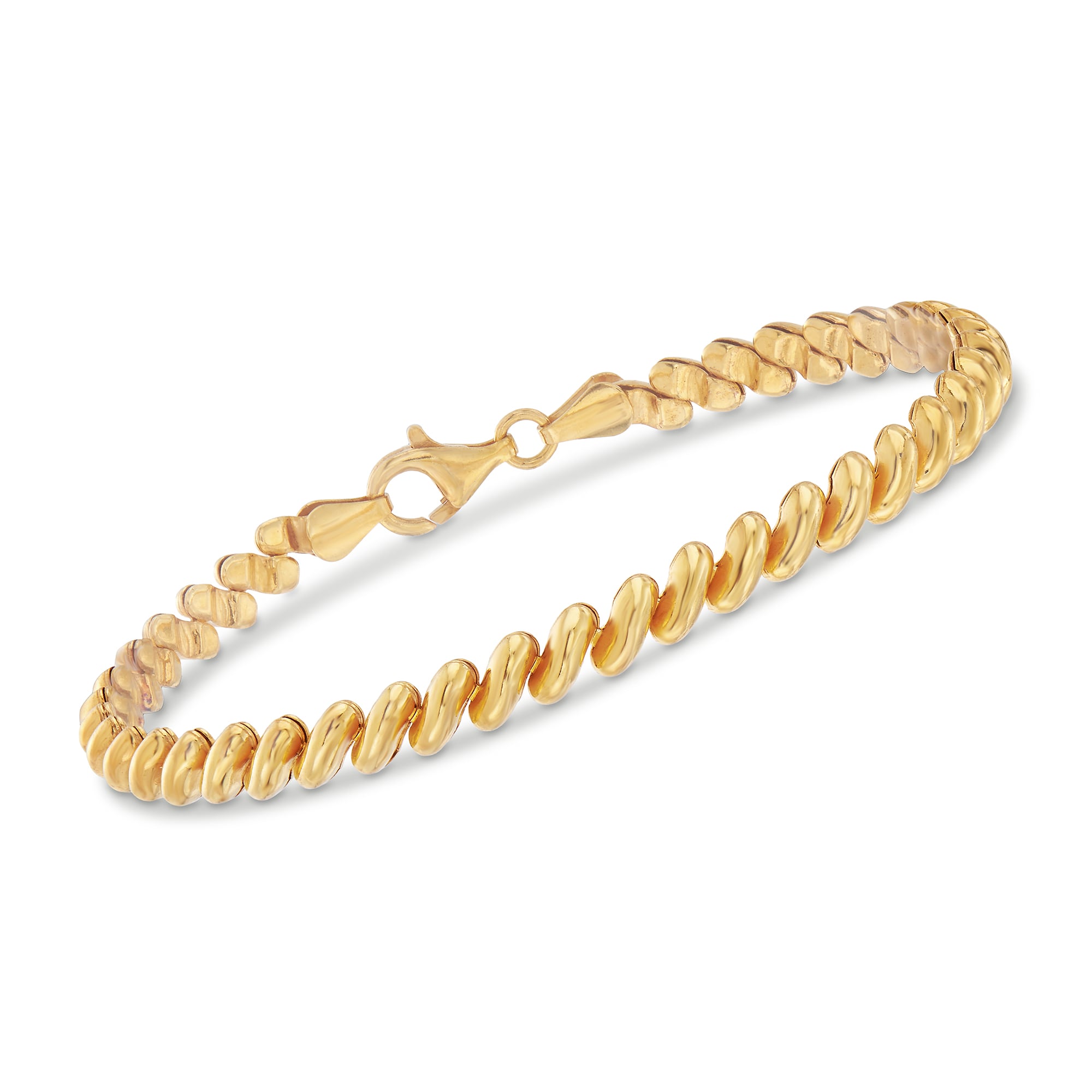 product photo of Italian 18kt Gold Over Sterling San Marco Bracelet