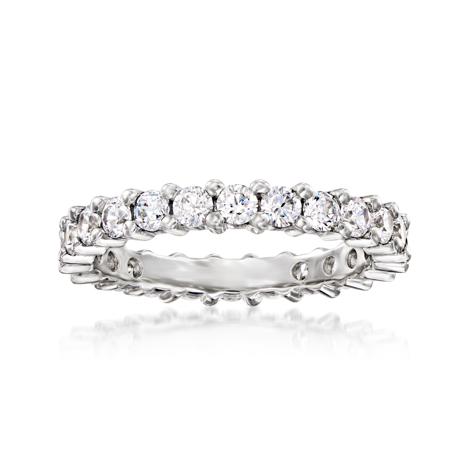 product photo of 1.25 ct. t.w. CZ Eternity Band in Sterling Silver