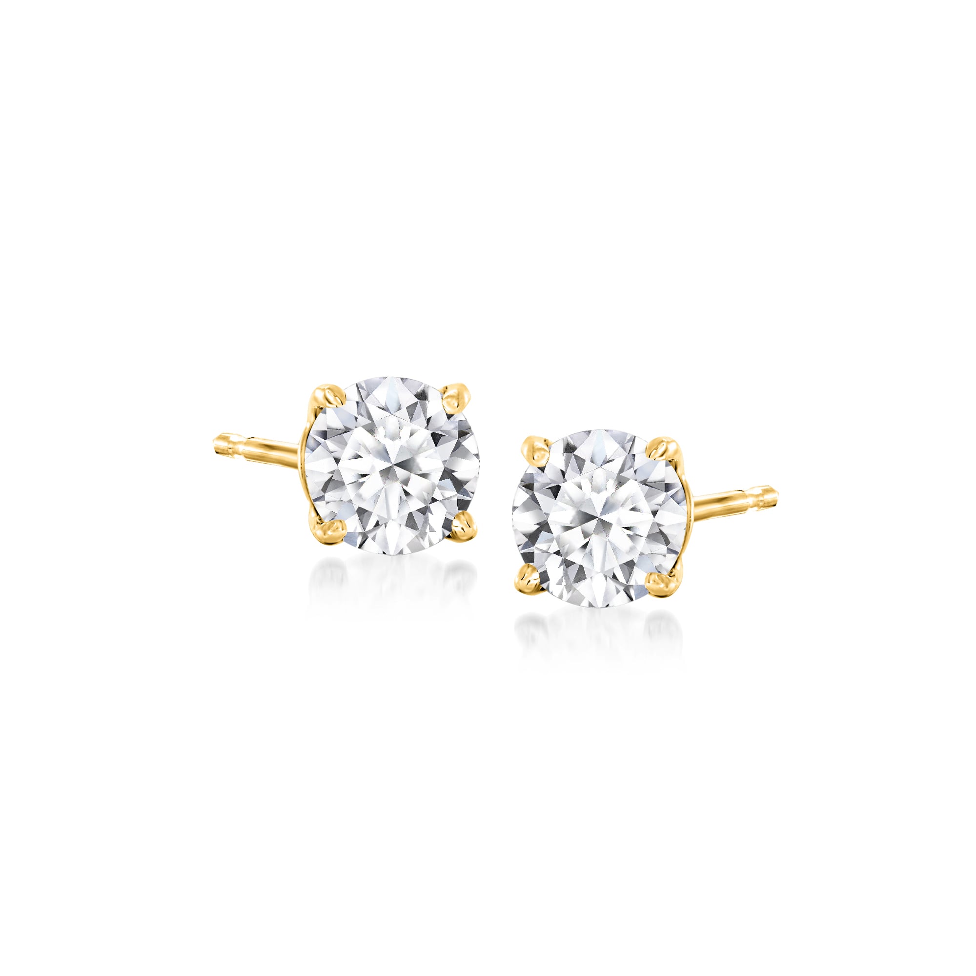 product photo of 1.00 ct. t.w. Lab-Grown Diamond Stud Earrings in 14kt Yellow Gold
