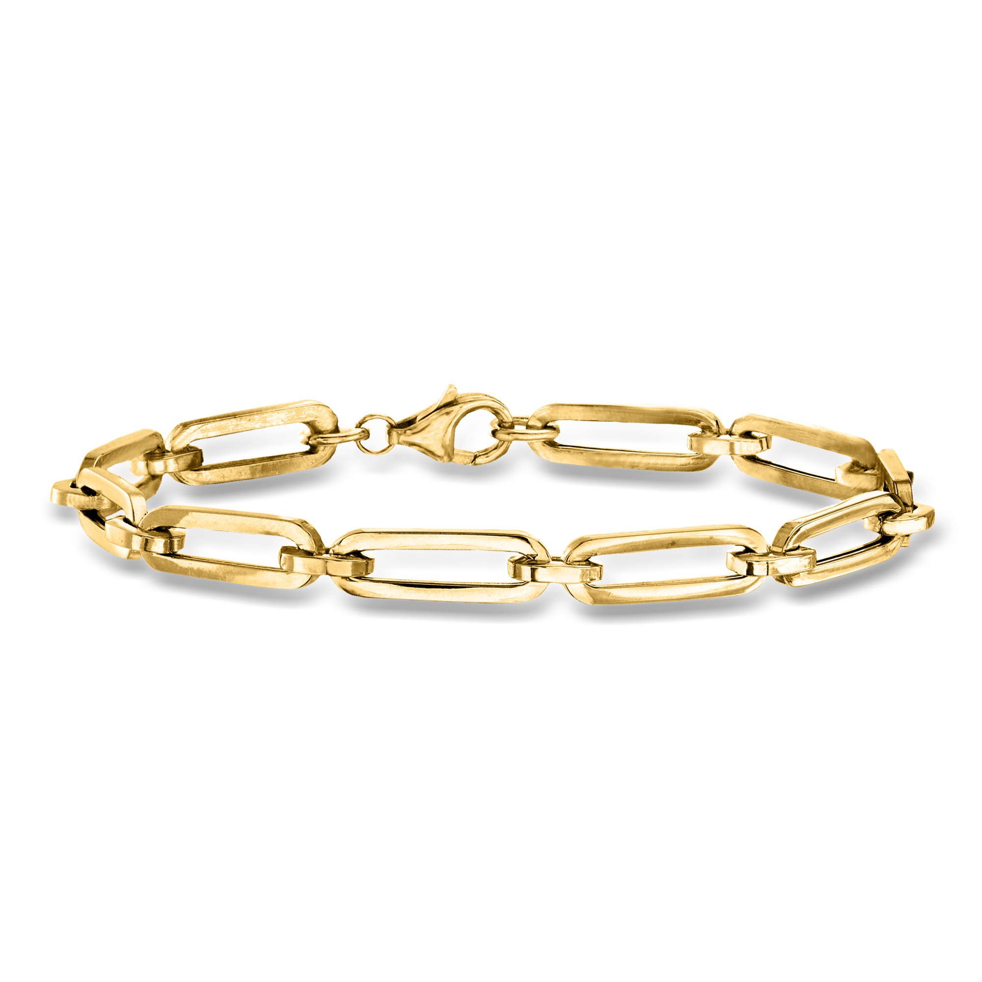 Italian 14kt Yellow Gold Paper Clip Link Bracelet | Ross Simons