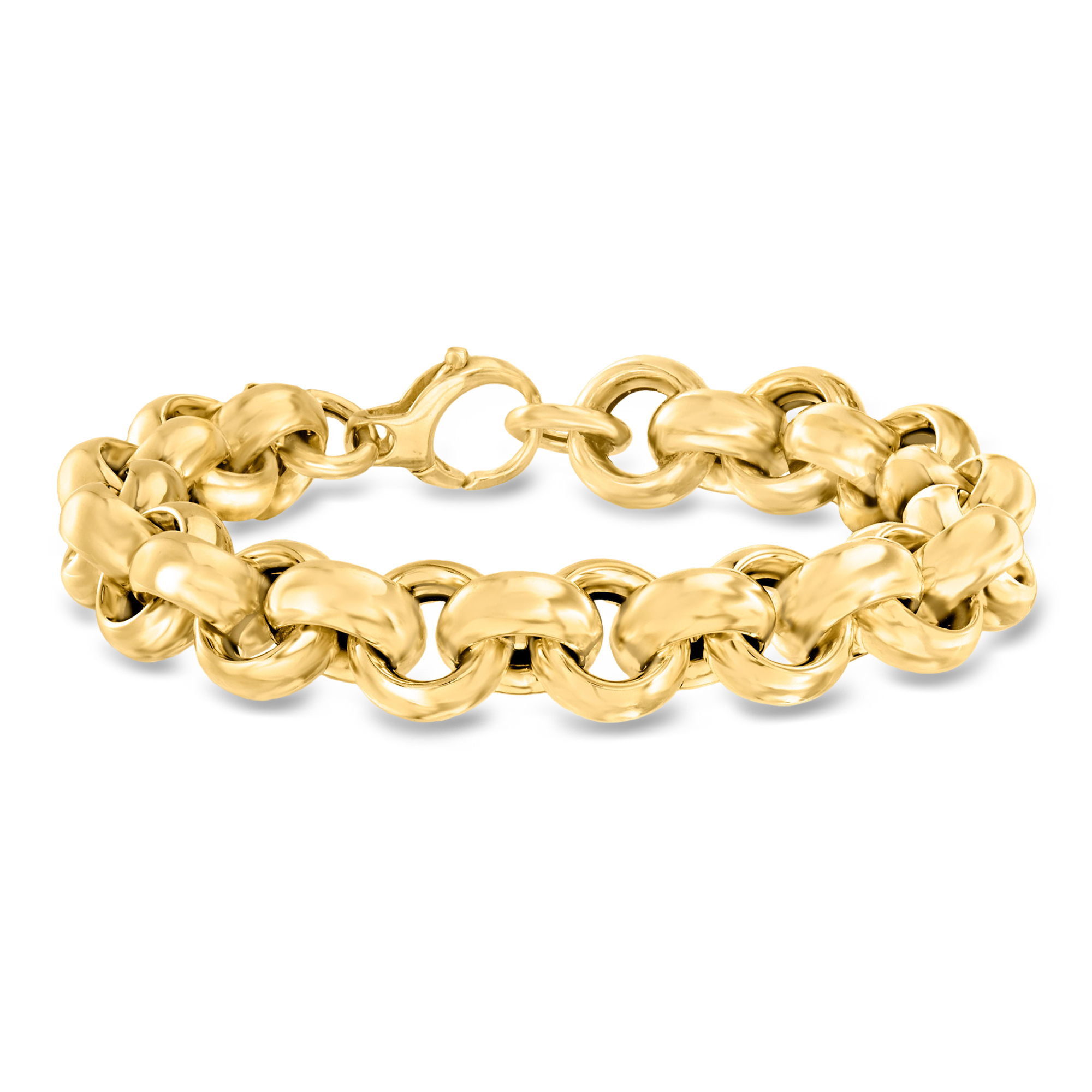 Italian 14kt Yellow Gold Rolo-Link Bracelet | Ross Simons
