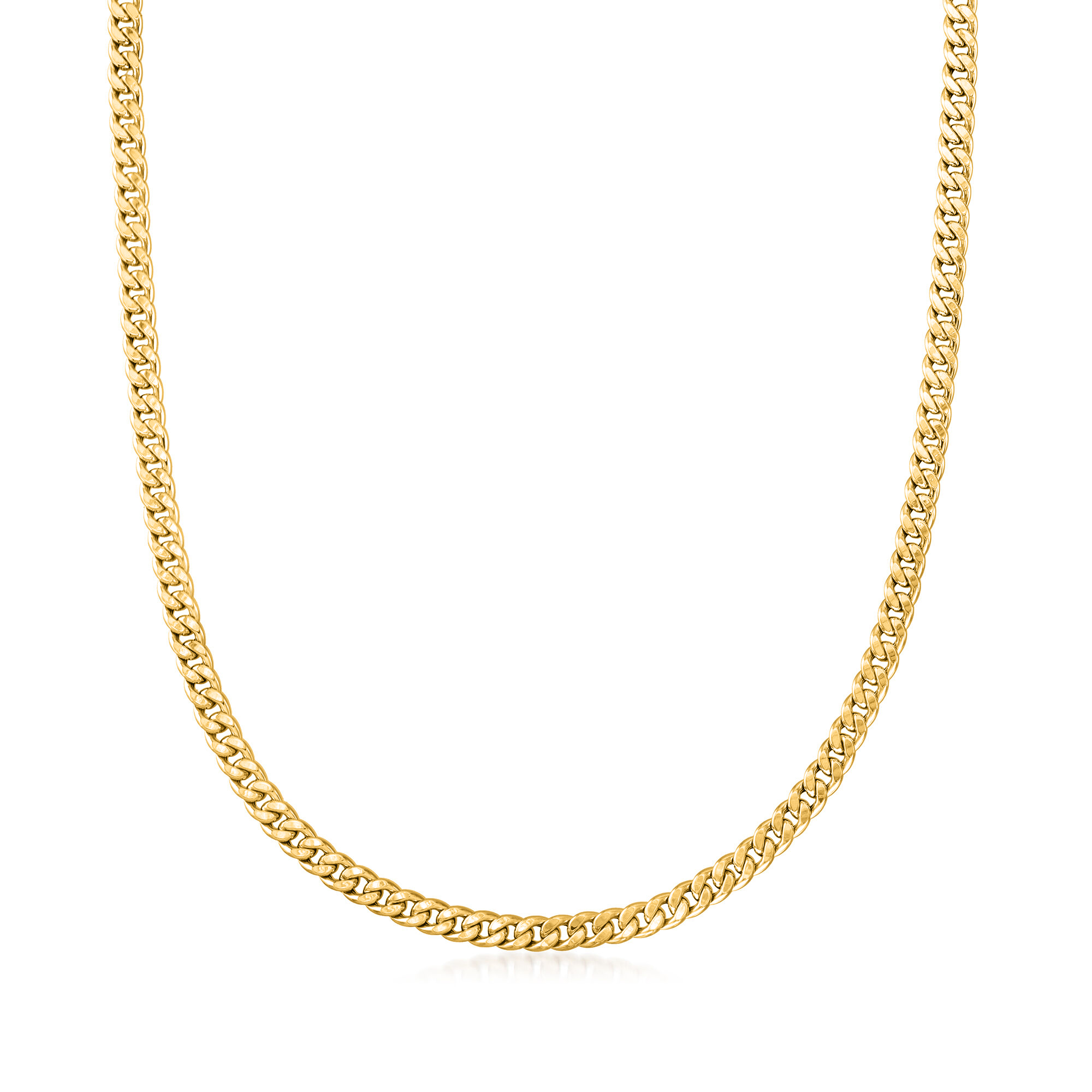 Italian 5mm 14kt Yellow Gold Curb-Link Necklace | Ross Simons
