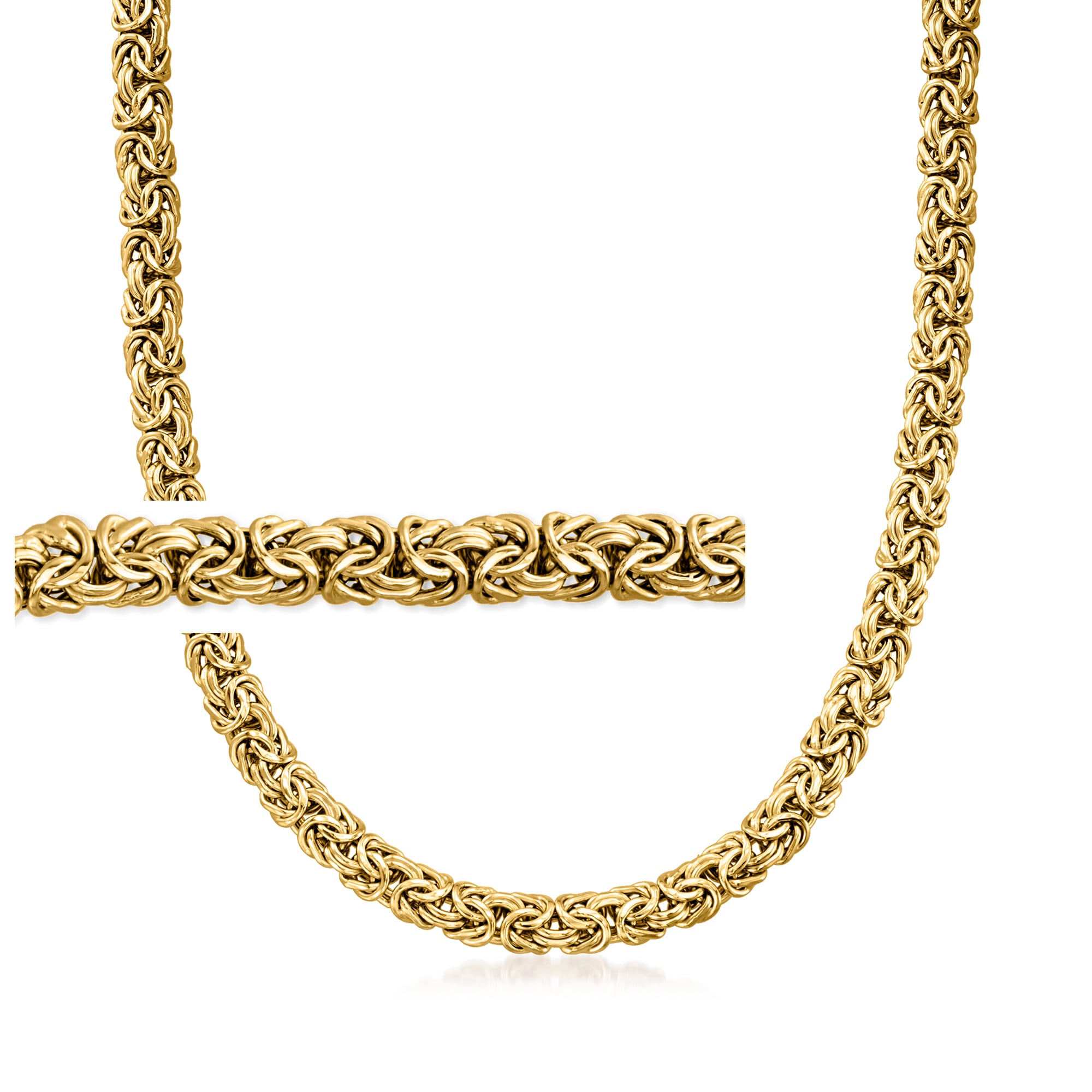 product photo of 18kt Gold Over Sterling Byzantine Necklace