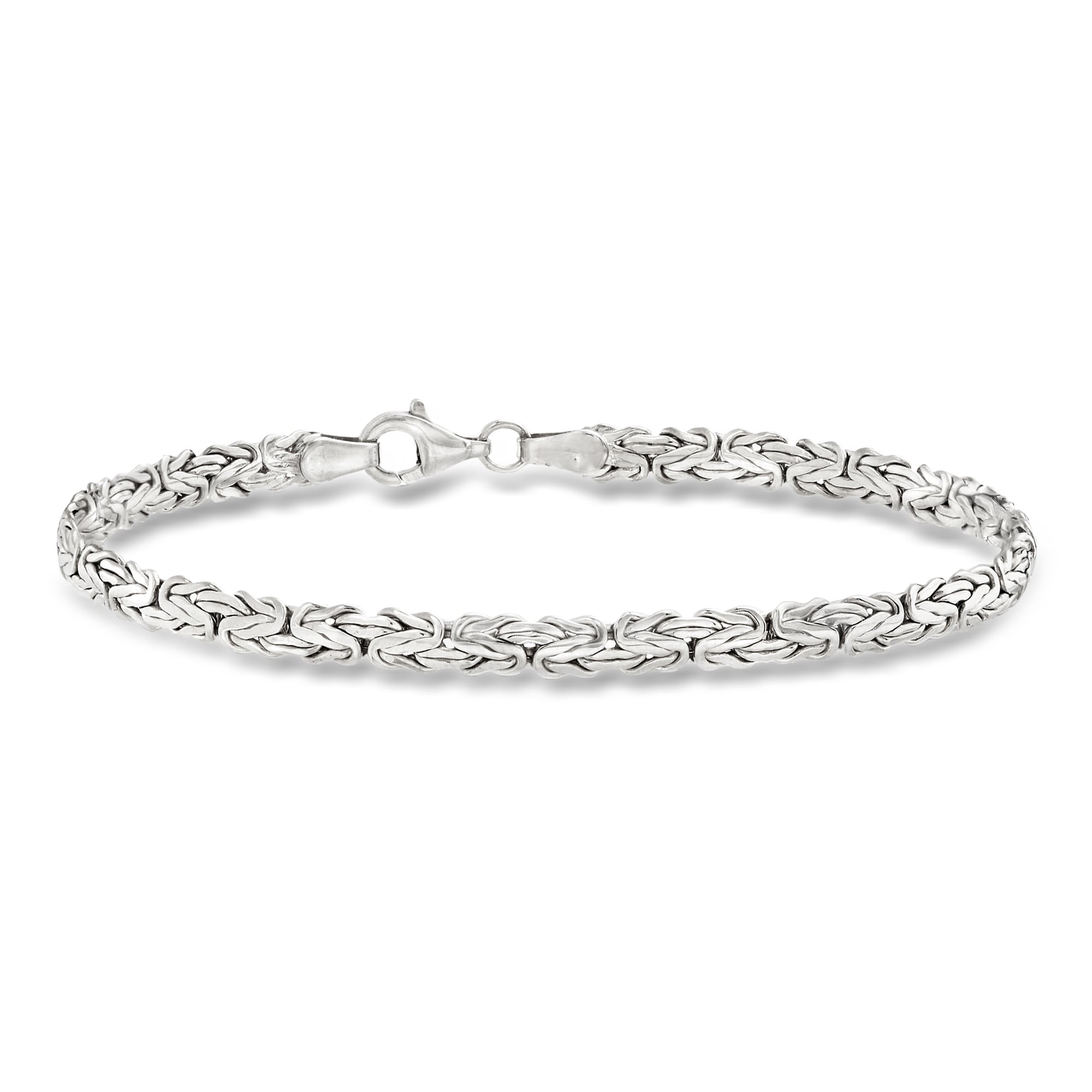 product photo of Sterling Silver Flat Byzantine Bracelet