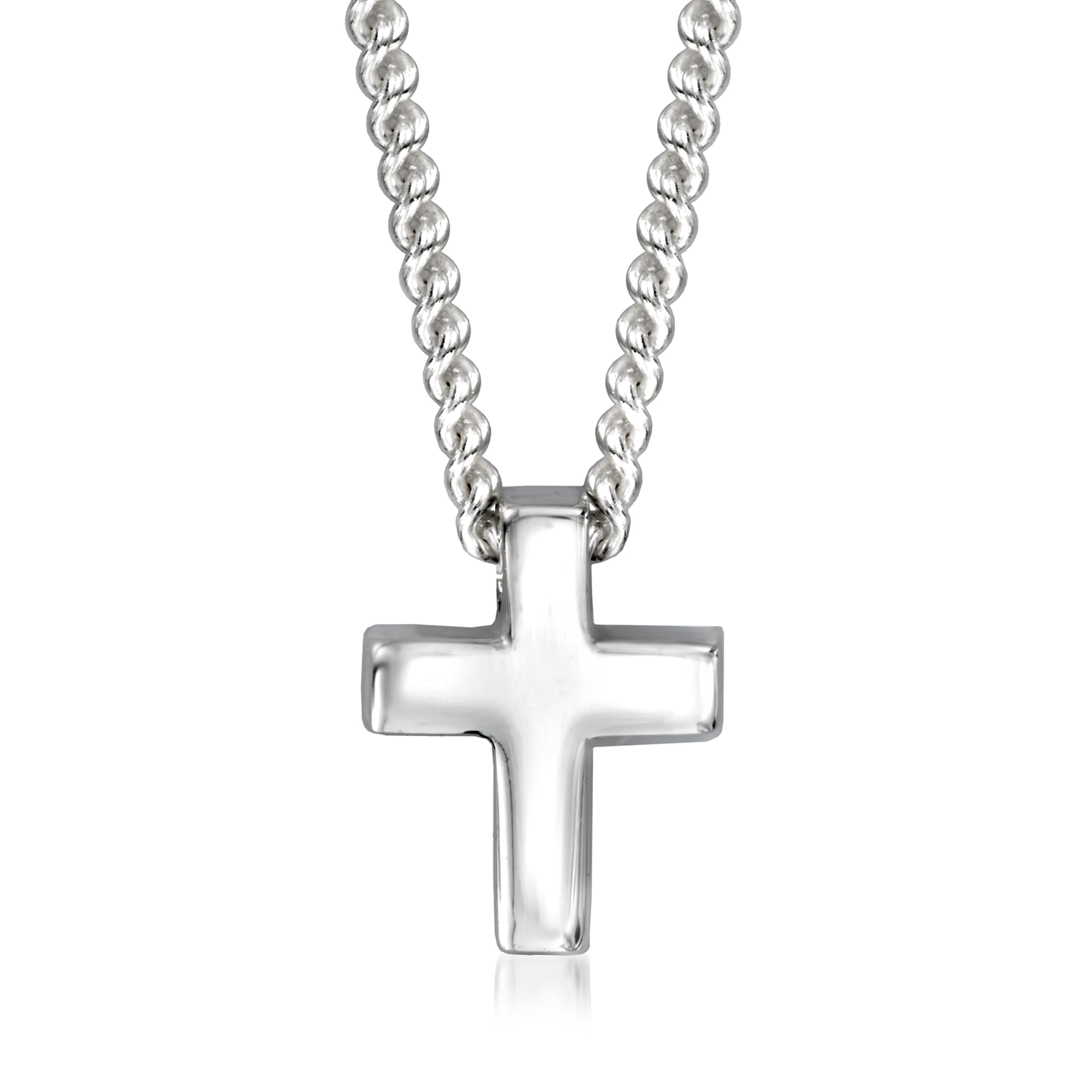 Zina Sterling Silver Contemporary Mini Cross Necklace 114$