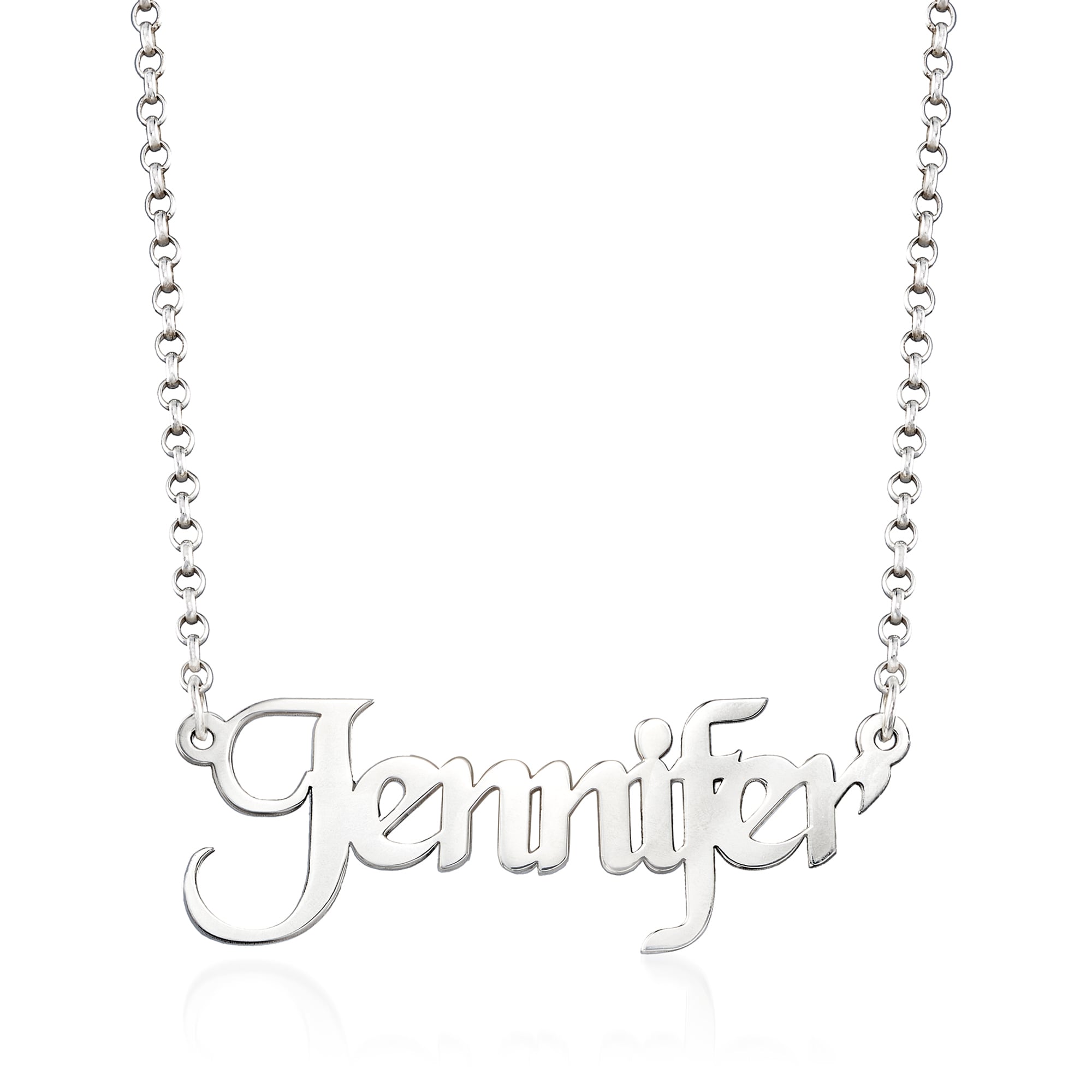 product photo of Sterling Silver Personalized Name Necklace