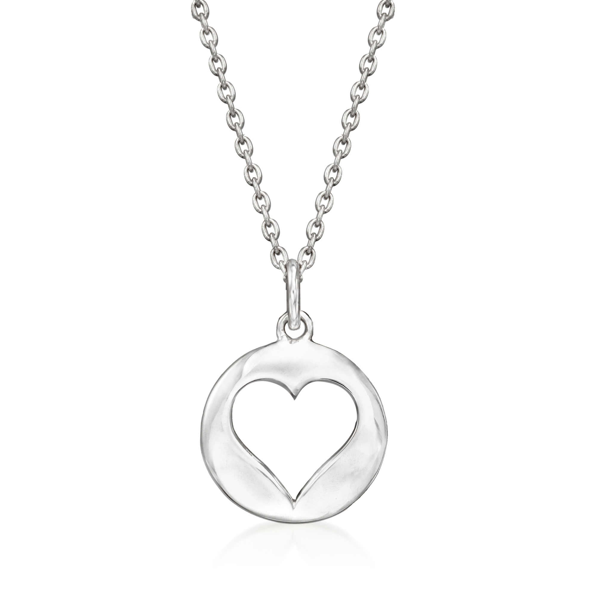 Zina Sterling Silver Tokenz Heart Pendant Necklace 115$