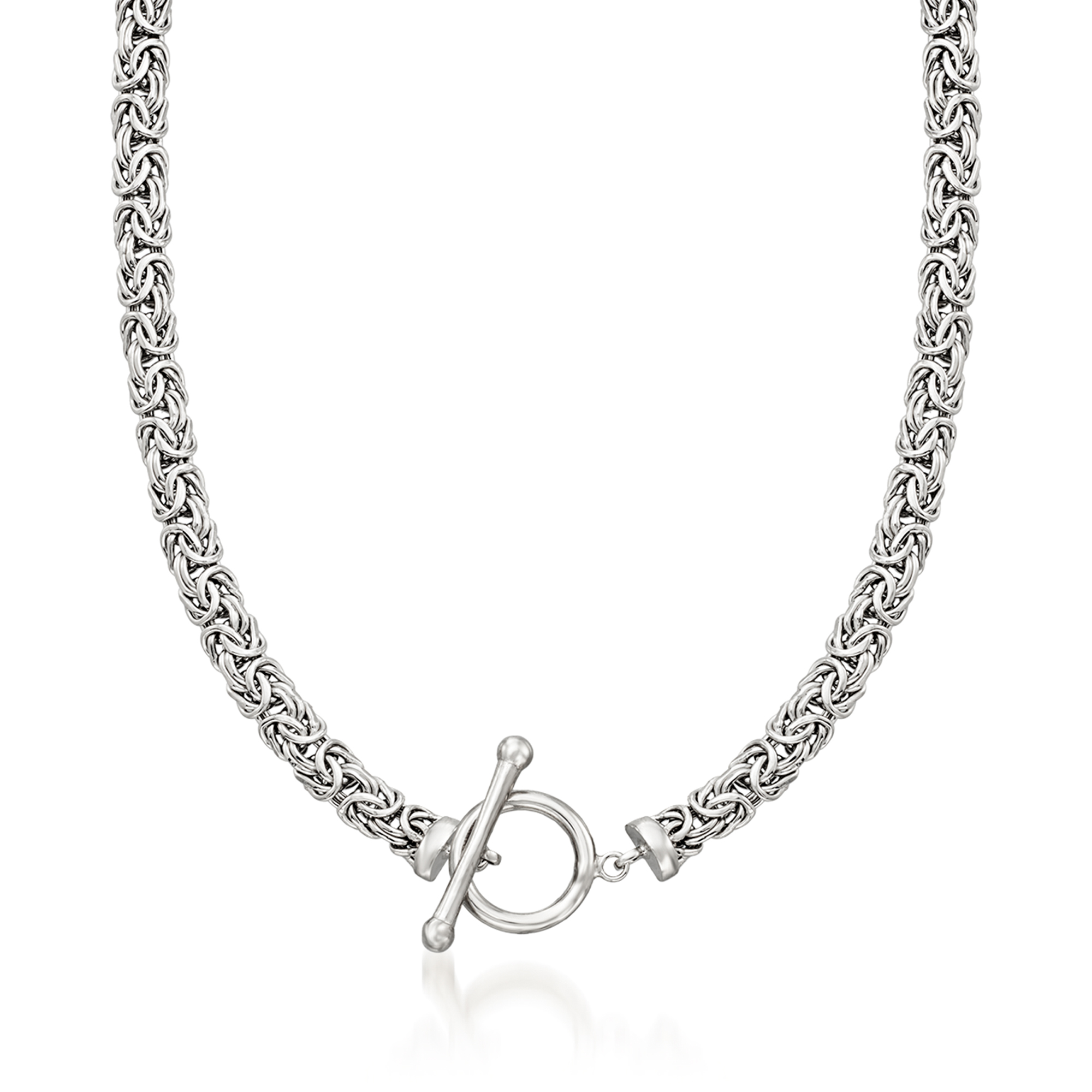 Sterling Silver Byzantine Toggle Necklace | Ross Simons