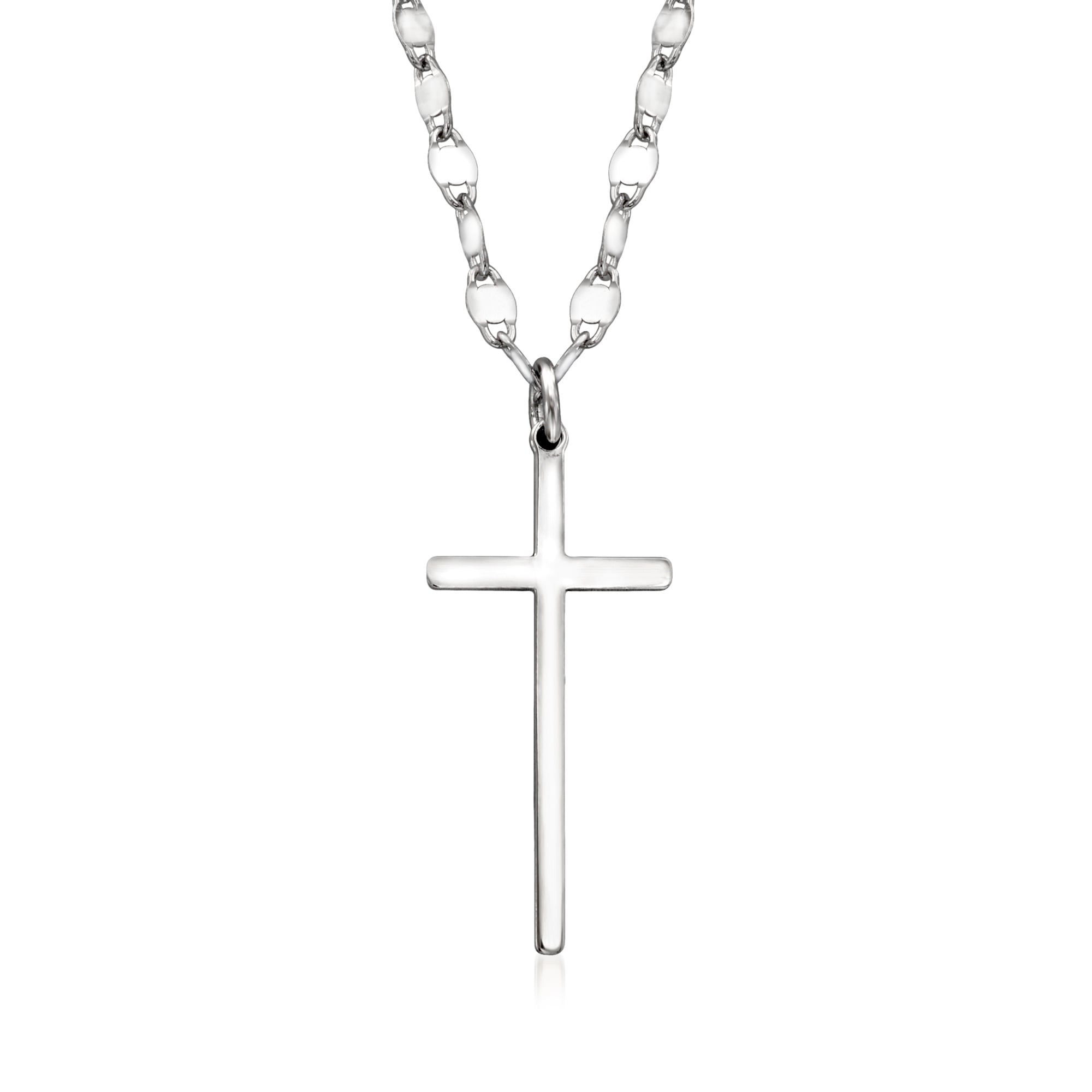 Italian Sterling Silver Cross Necklace | Ross Simons