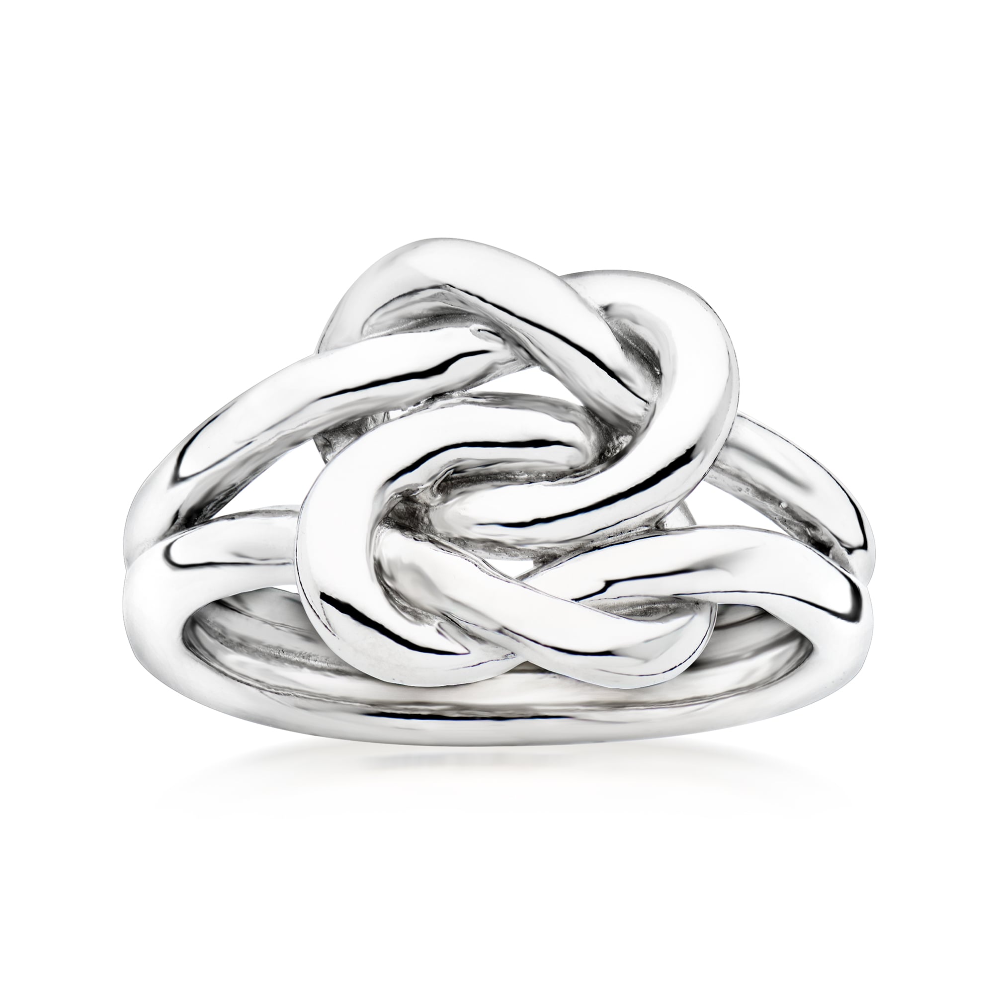 product photo of Italian Sterling Silver Double Love Knot Ring
