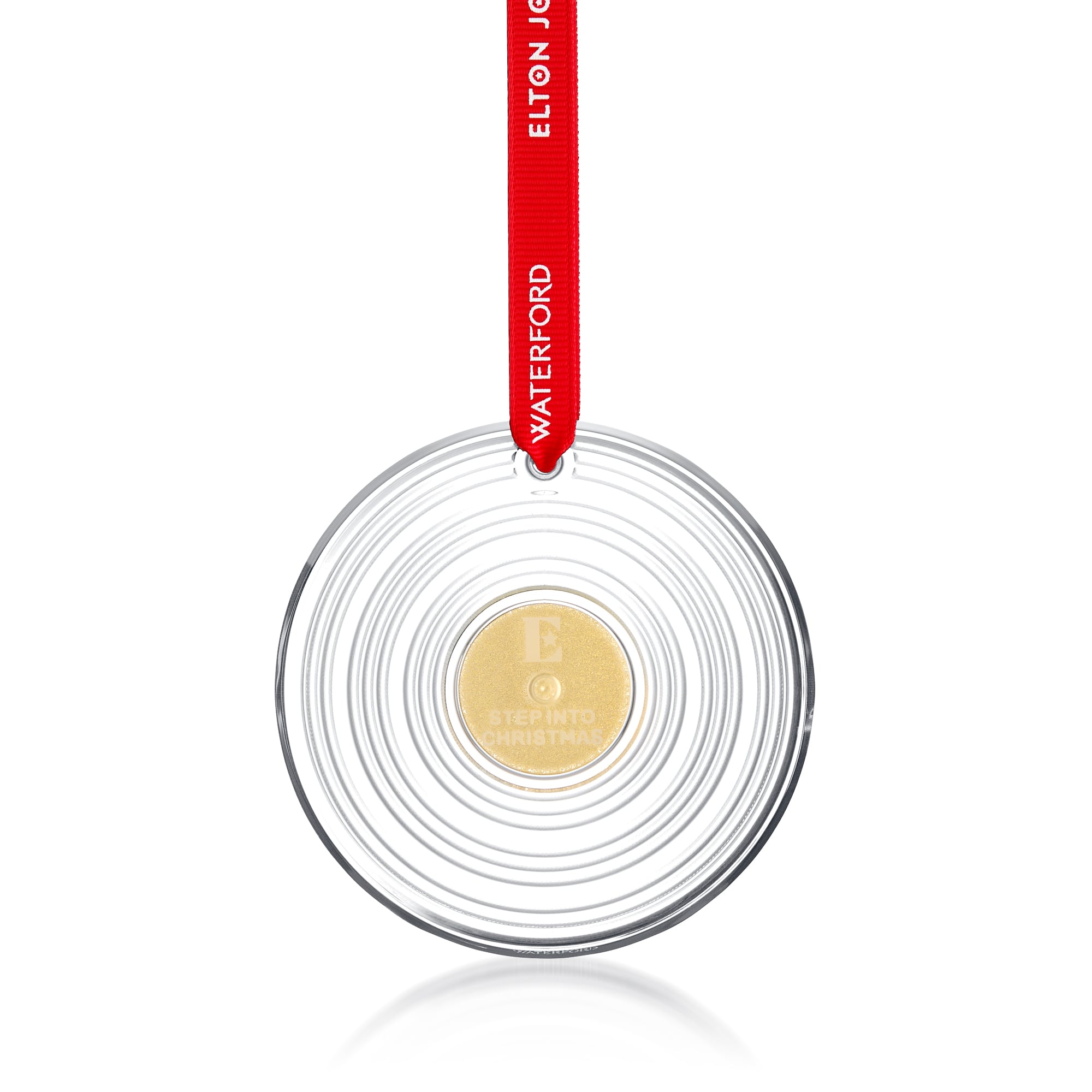 Waterford Crystal Elton John Vinyl Record Ornament 125$