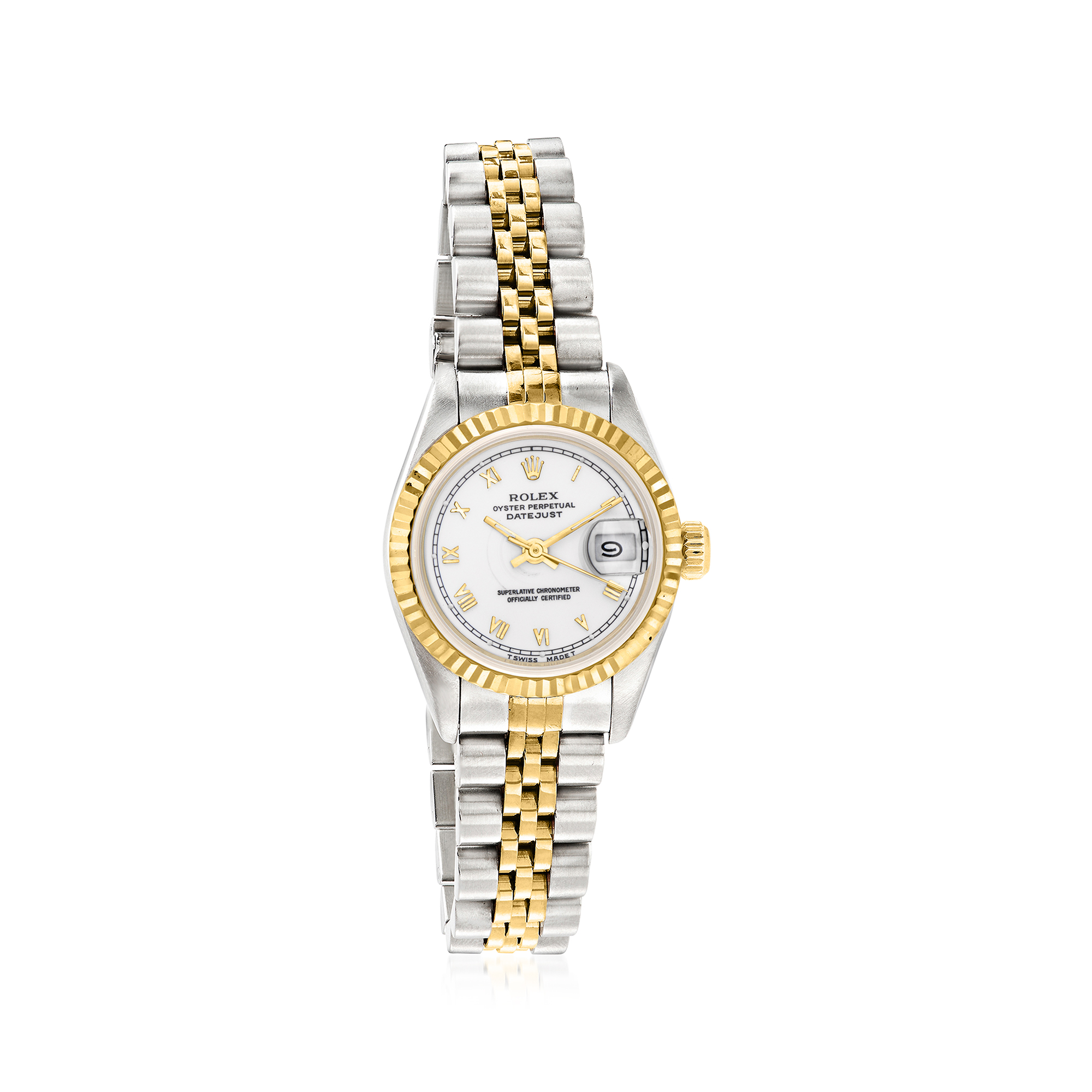 Pre-Owned Rolex Datejust Womens 26mm Automatic Stainless Steel and 18kt Yellow Gold Watch 5950$