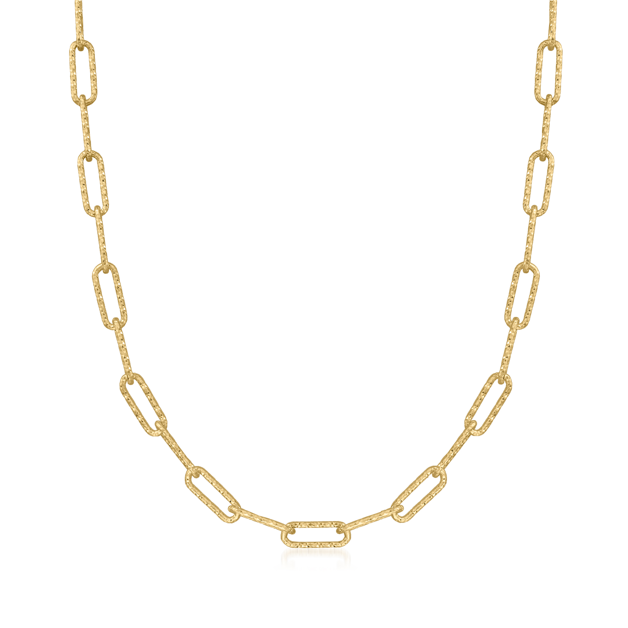 Charles Garnier 18kt Gold Over Sterling Paper Clip Link Necklace 165$