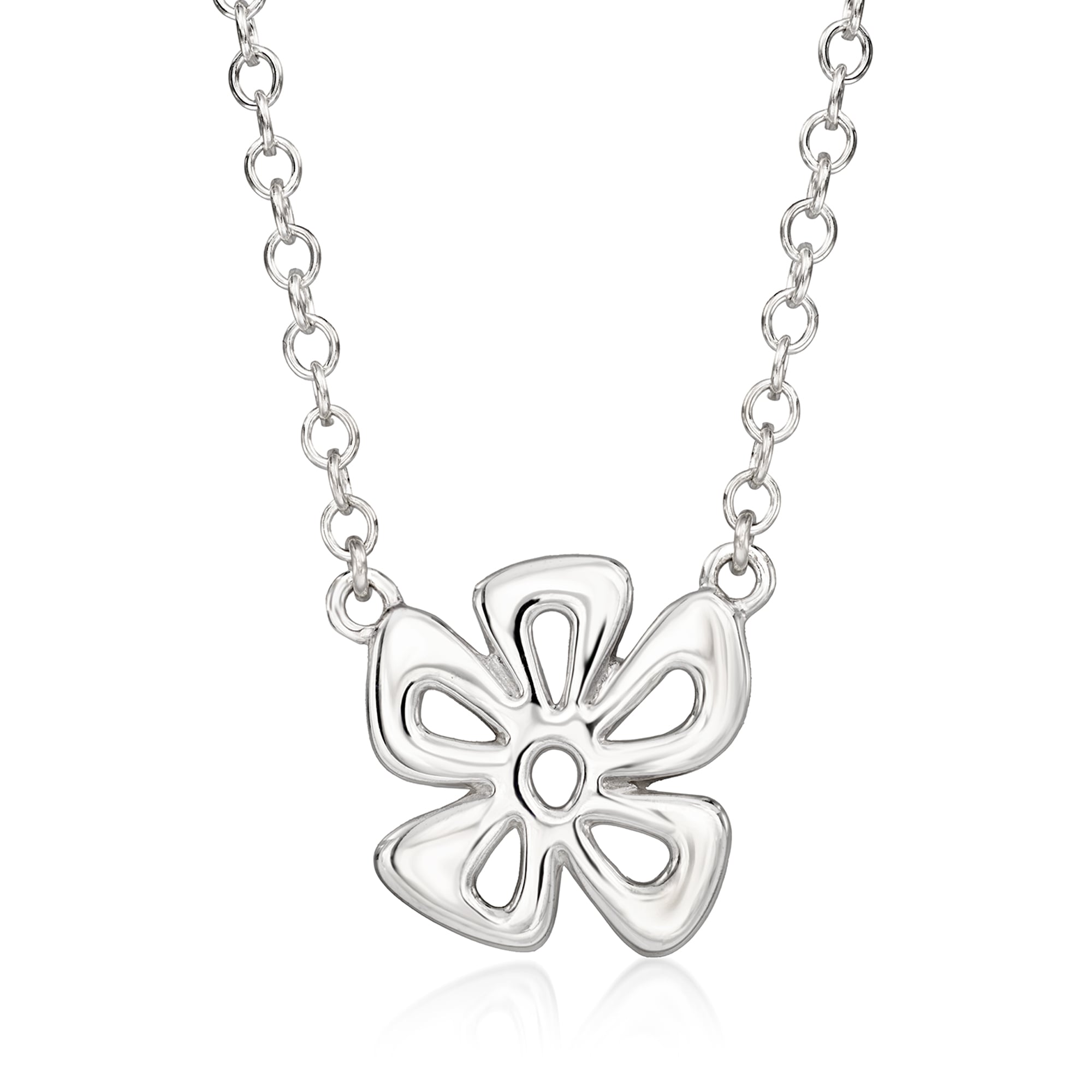 Zina Sterling Silver Tiki Flower Necklace 190$