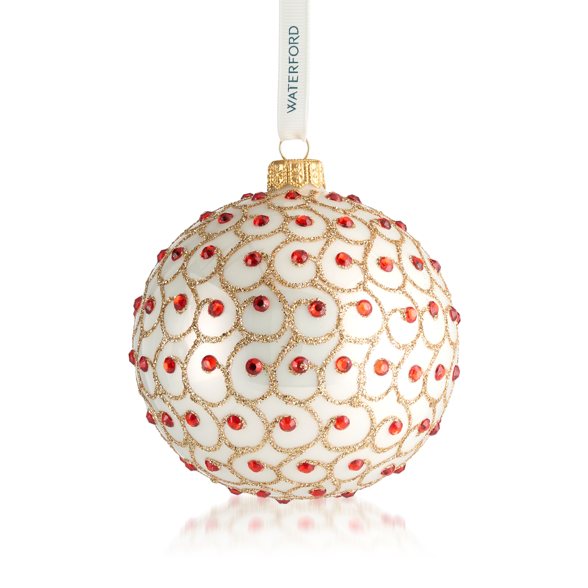 Waterford Crystal Holiday Heirlooms Glass Sparkle Ornament 70$