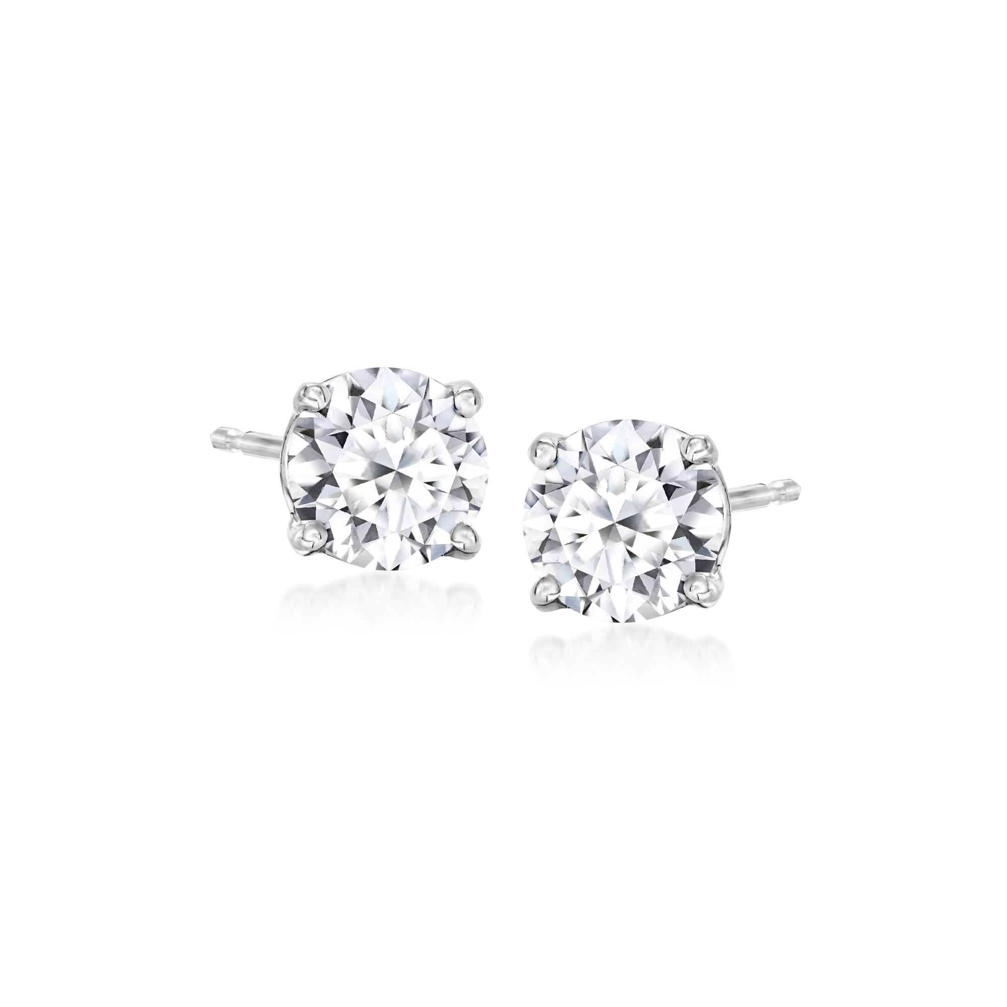150 ct tw Lab Grown Diamond Stud Earrings in 14kt White Gold 761$