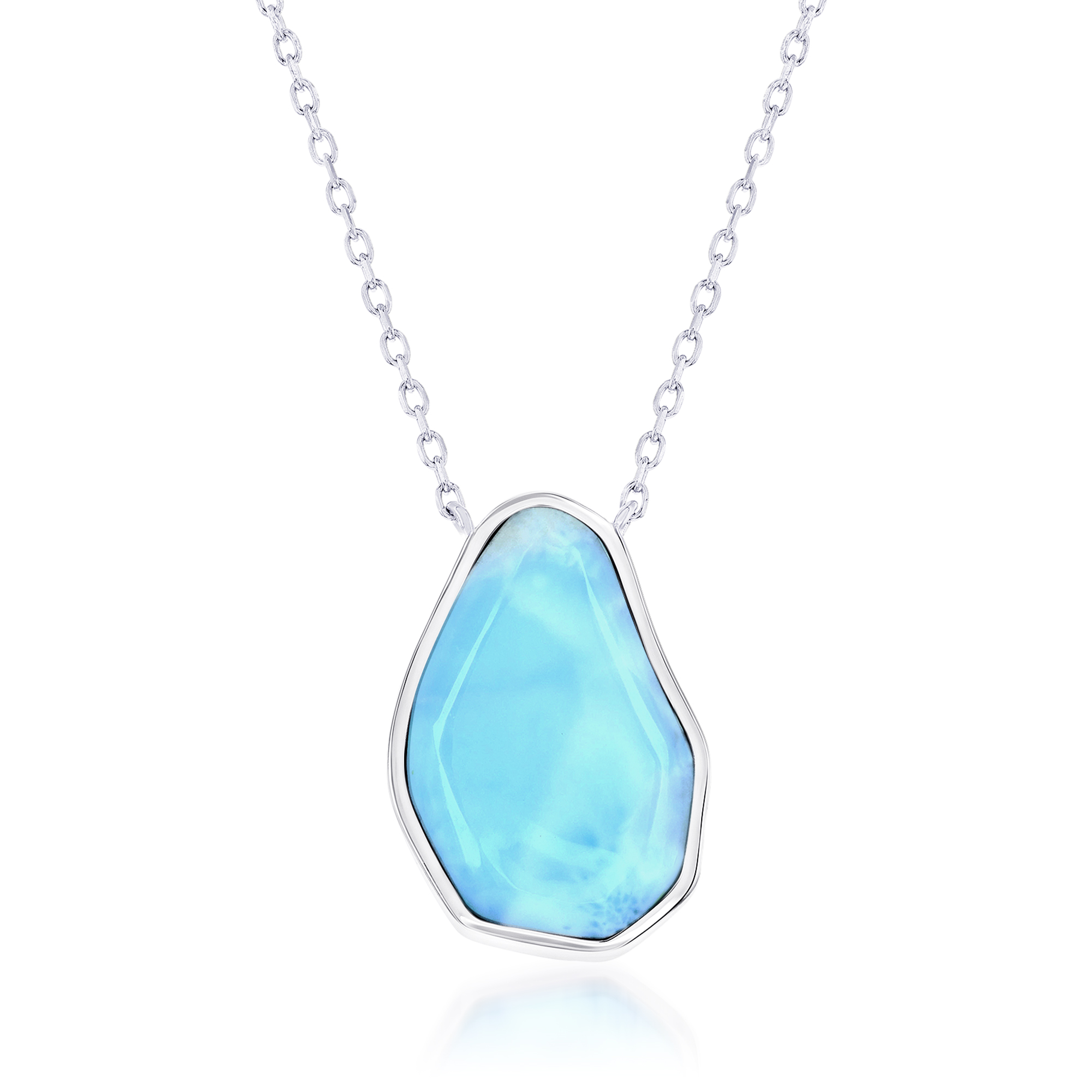Larimar Necklace in Sterling Silver 110$