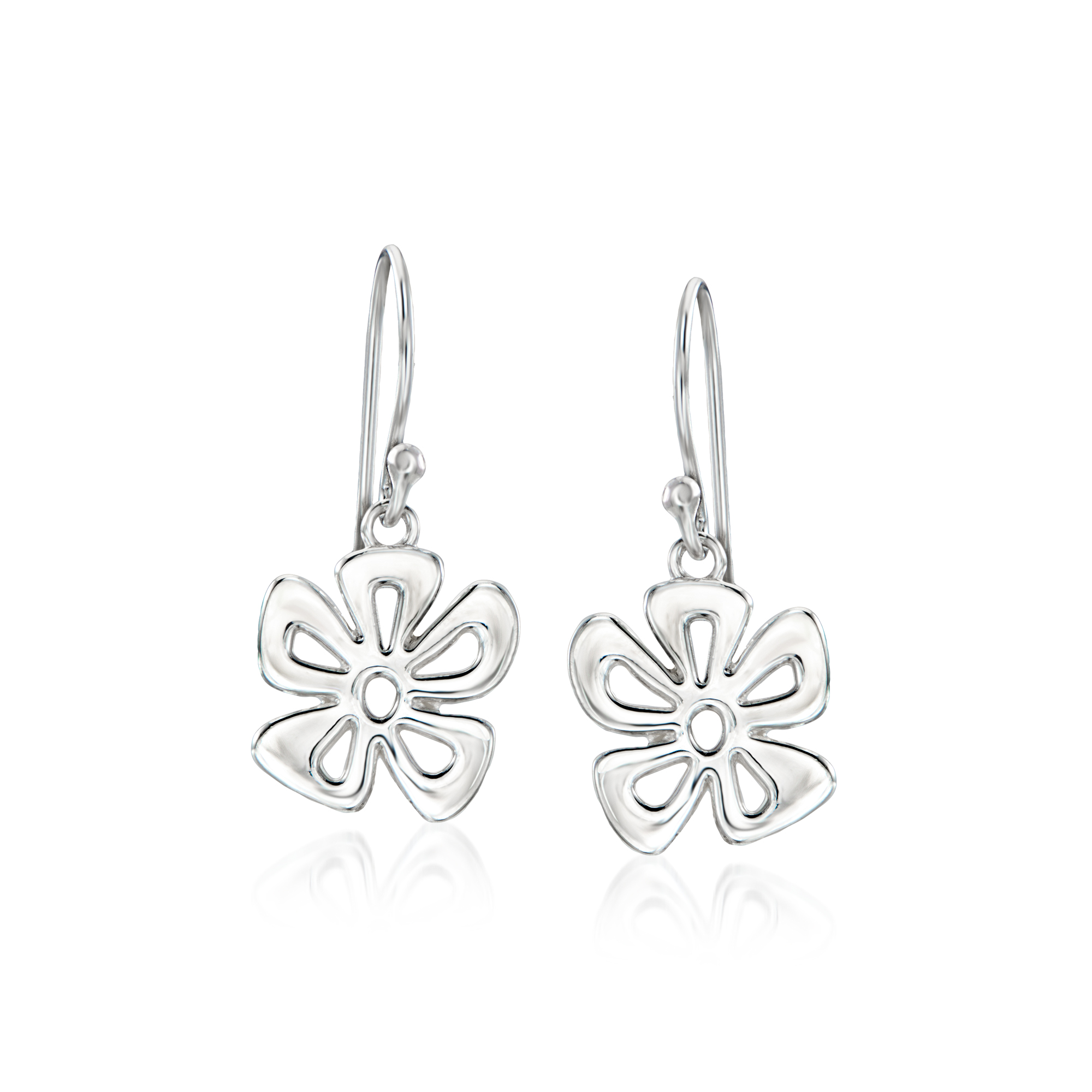 Zina Sterling Silver Tiki Flower Drop Earrings 140$
