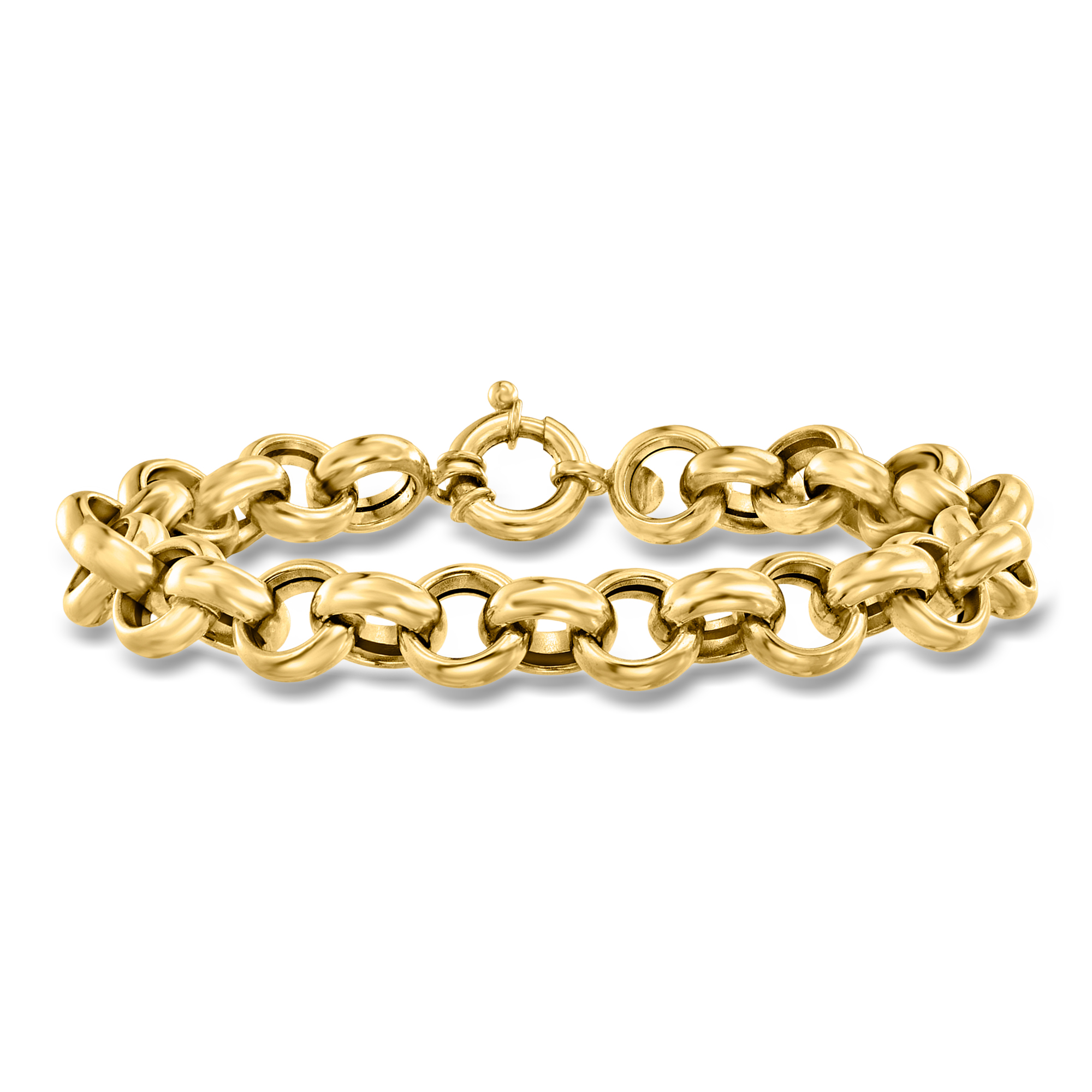 Ross-Simons Italian 14kt Yellow Gold Rolo-Chain Bracelet | eBay