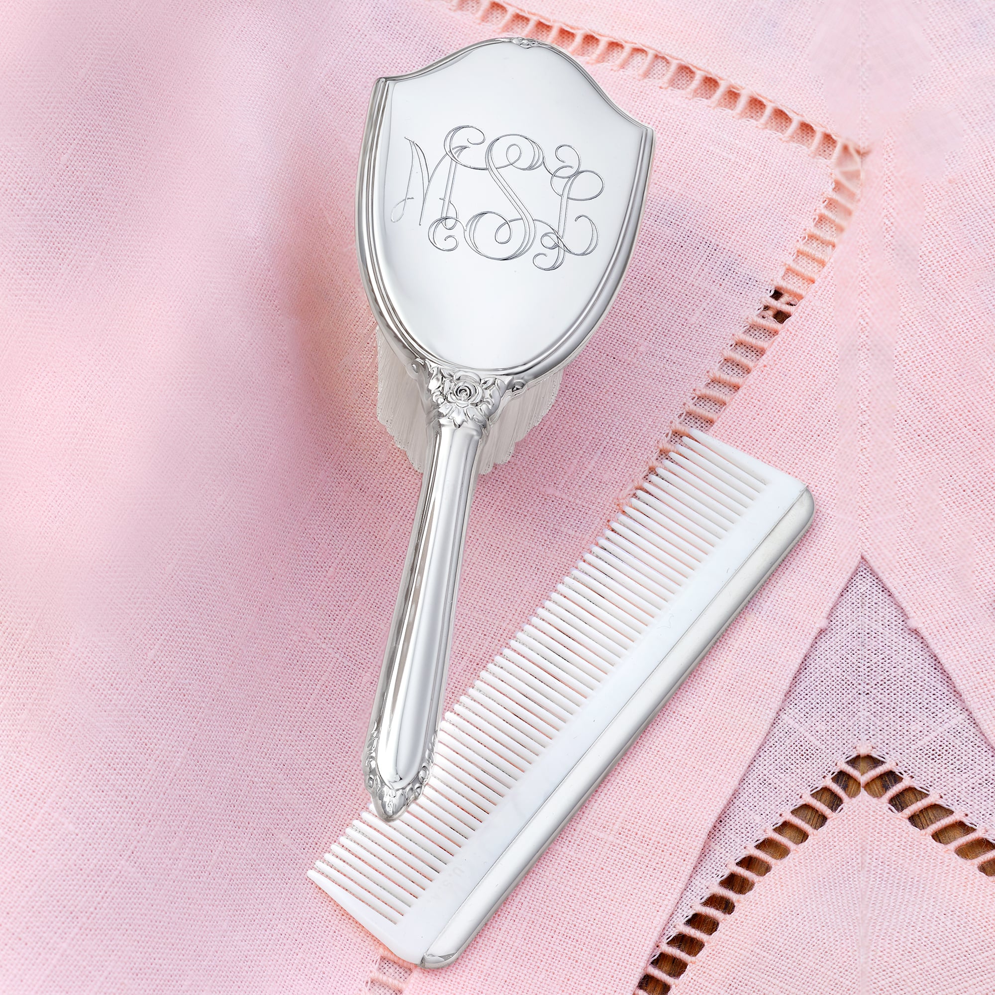 Empire Pewter Childs Personalized Brush and Comb Set $235