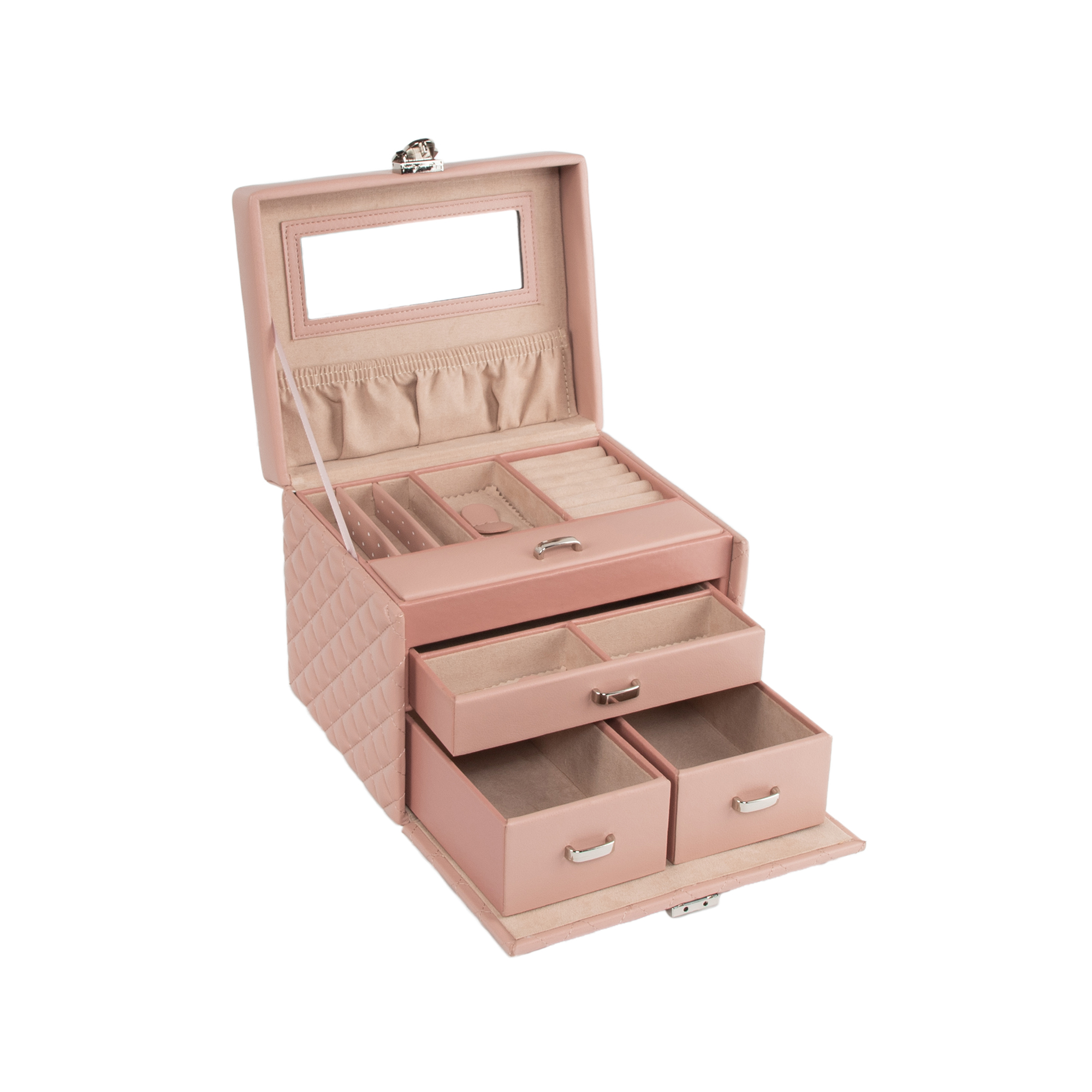 Brouk Co Leo Blush Faux Leather Jewelry Box 180$