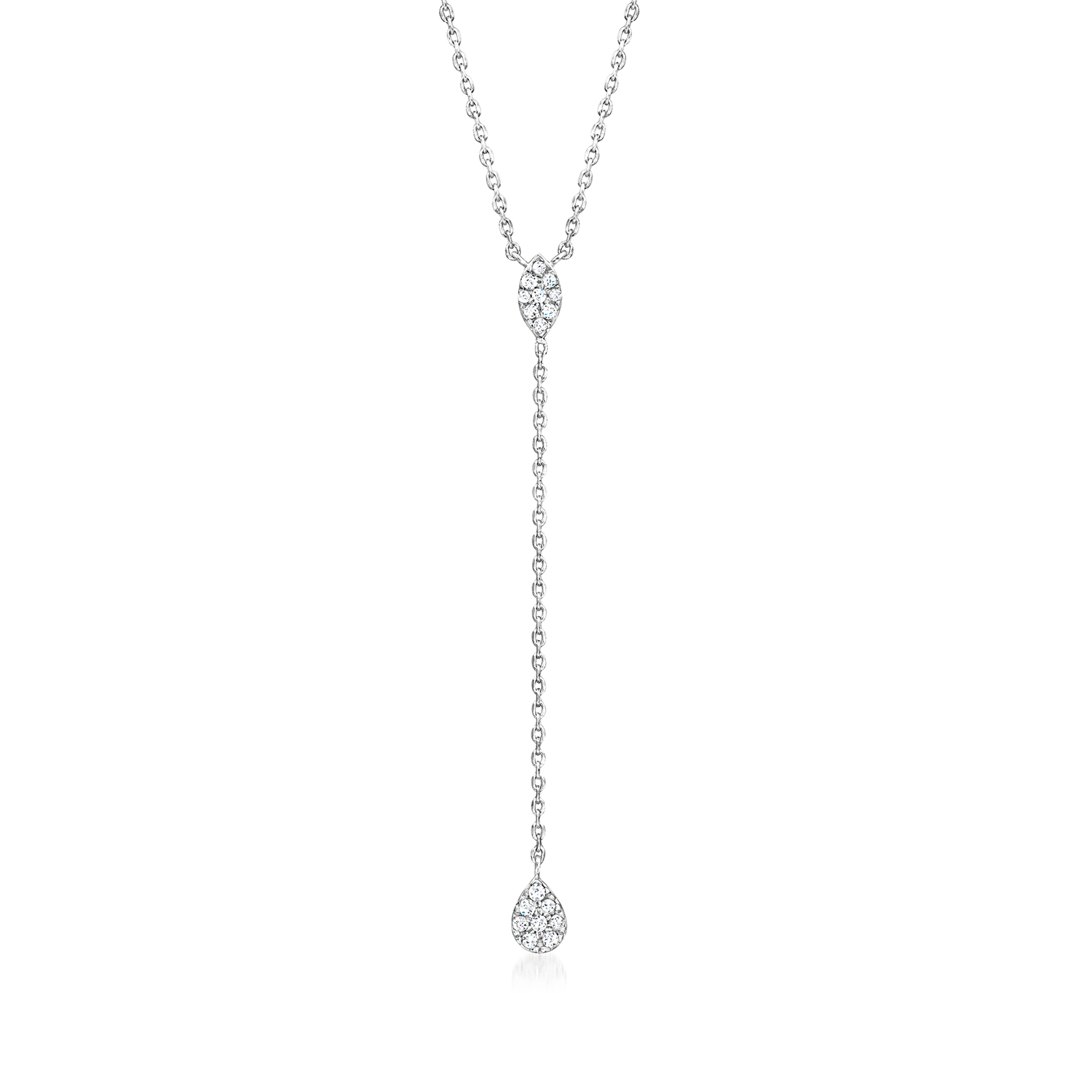 10 ct tw Diamond Y-Necklace in Sterling Silver 160$