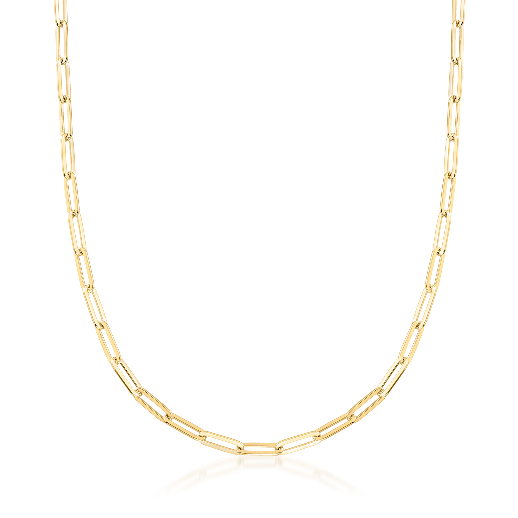 Charles Garnier 18kt Gold Over Sterling Paper Clip Link Necklace 330$