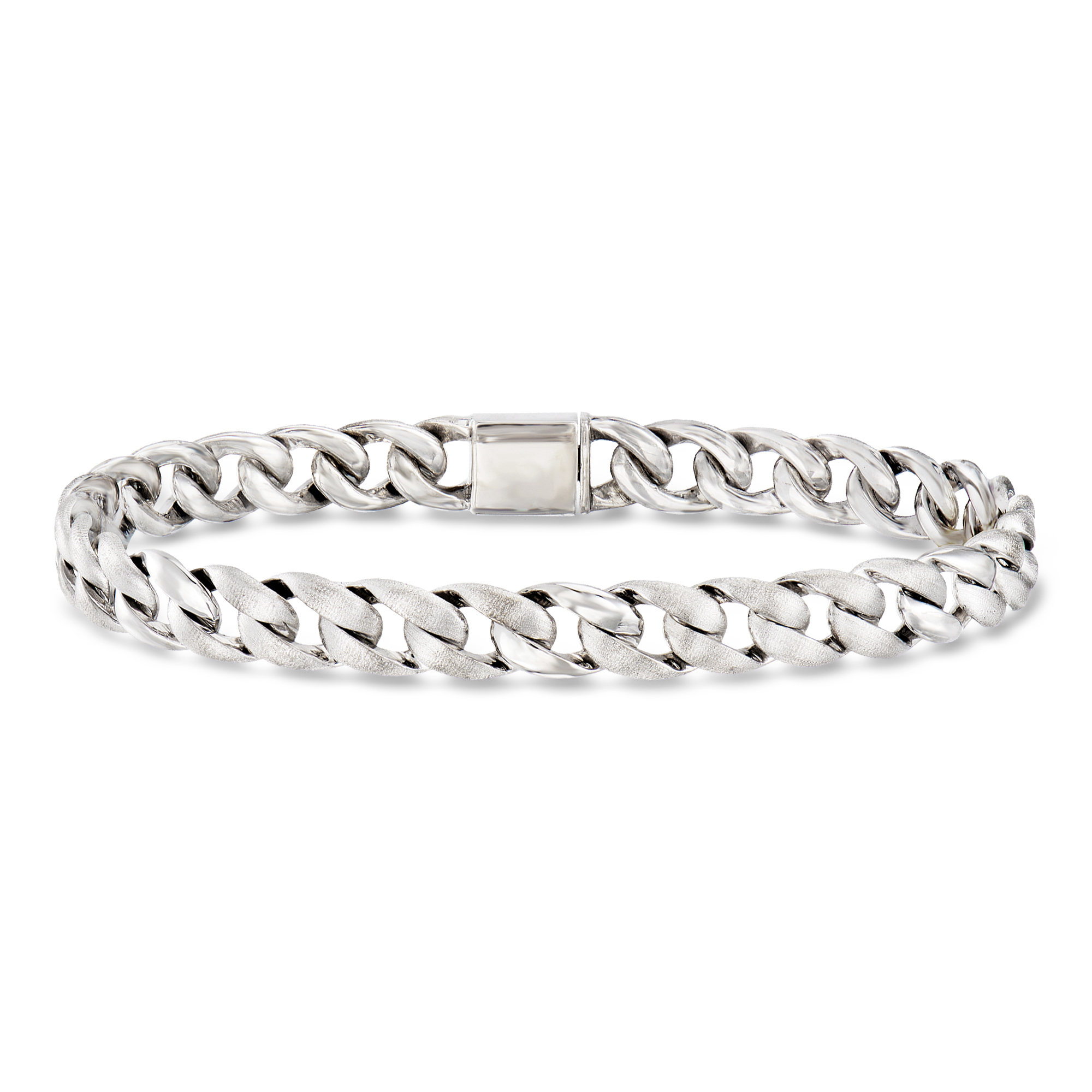 Gabriel Co Mens Sterling Silver Cuban-Link Bracelet 625$