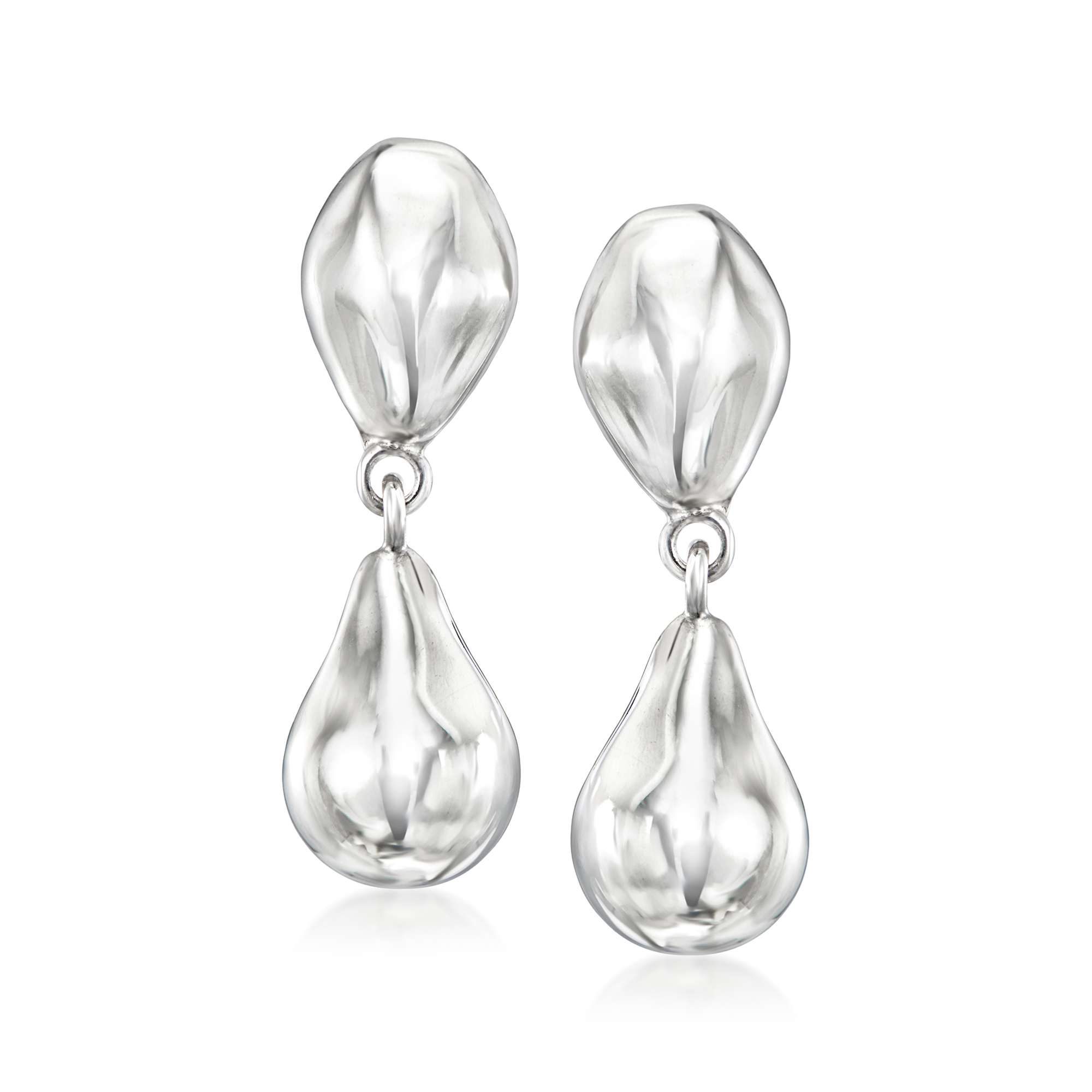 Zina Sterling Silver Baroque Drop Earrings 200$