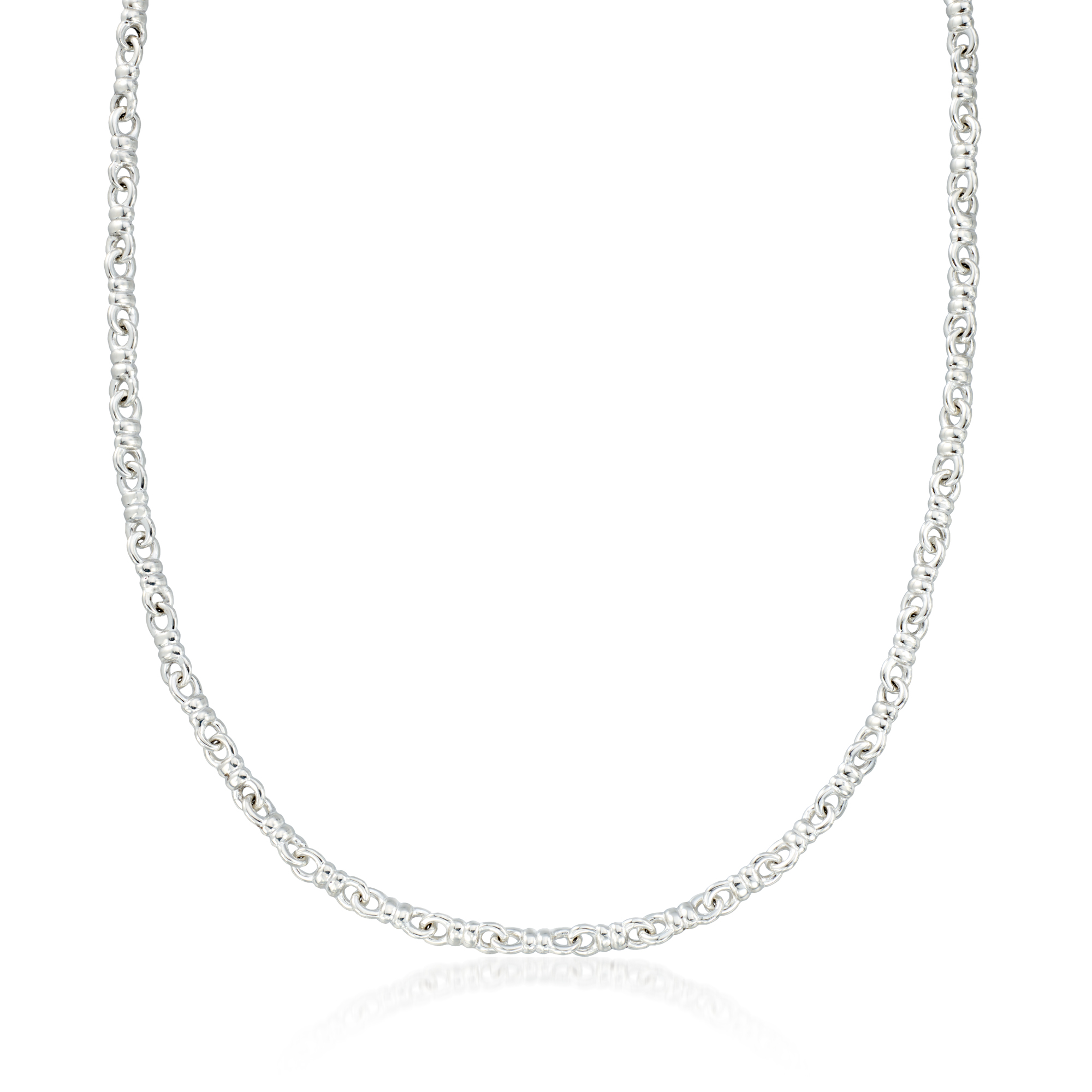 Zina Sterling Silver Twisted-Link Necklace 600$