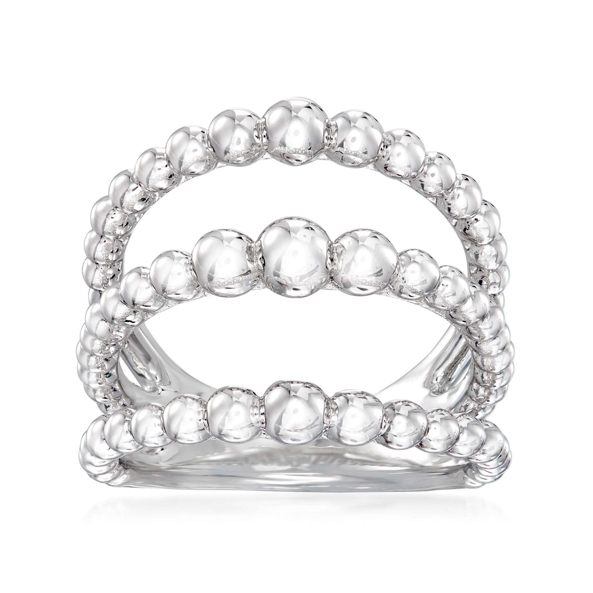 Gabriel Co Sterling Silver Open-Row Ring 150$