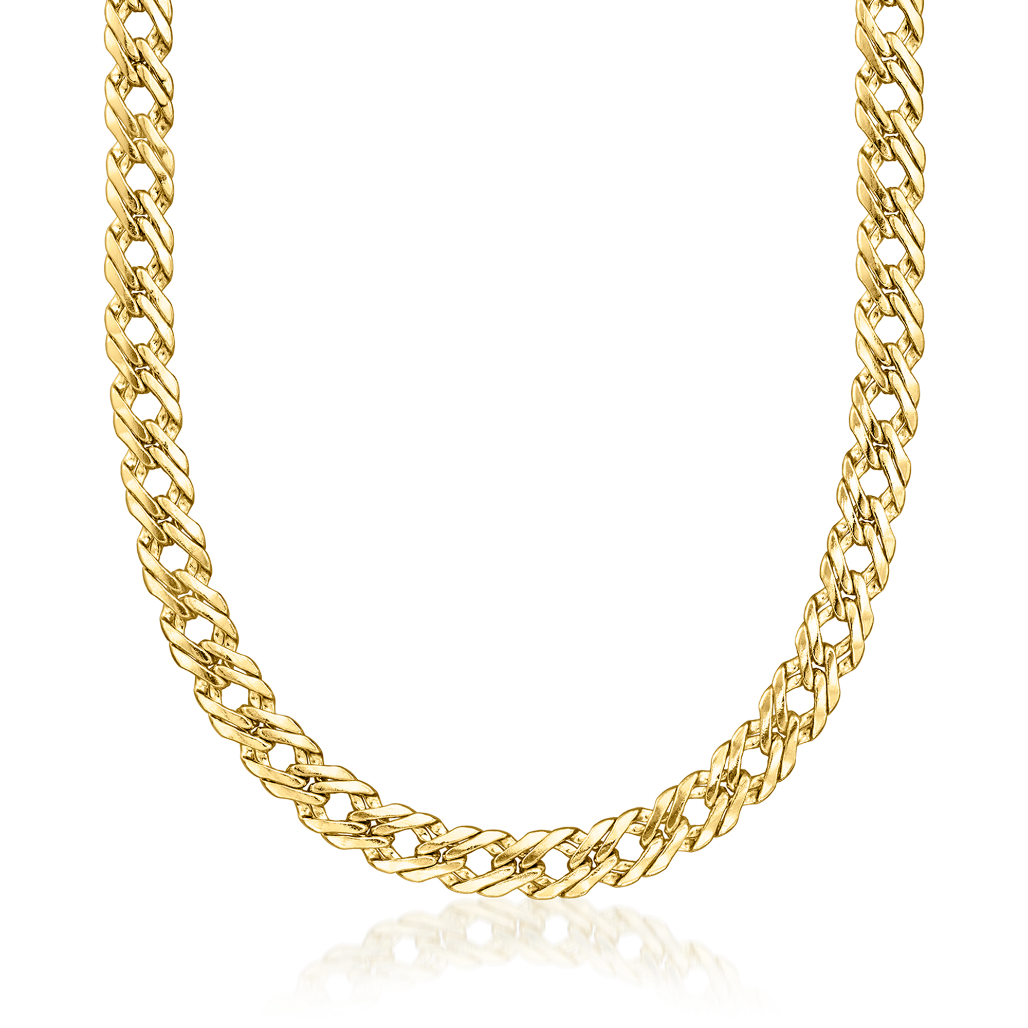 14kt Yellow Gold-Plated Curb-Link Necklace