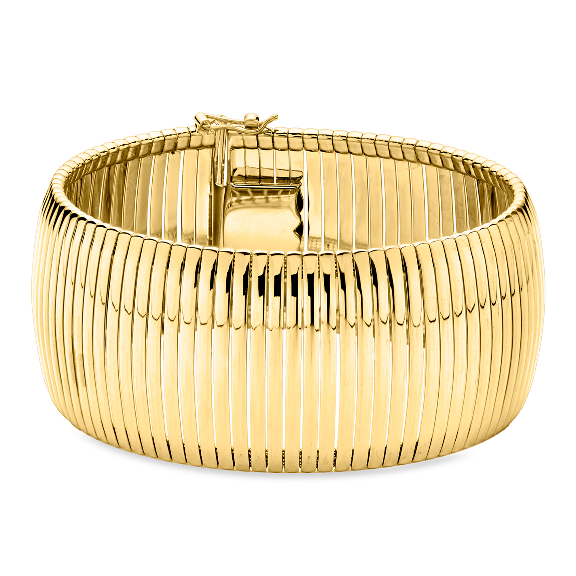 Italian 14kt Yellow Gold-Plated Cleopatra Bracelet 129$