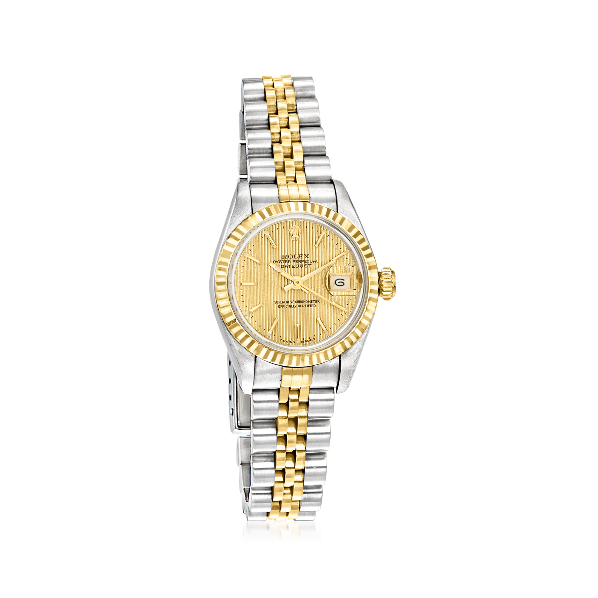 PreOwned Rolex Datejust Womens 26mm Automatic Stainless Steel and 18kt Yellow Gold Watch