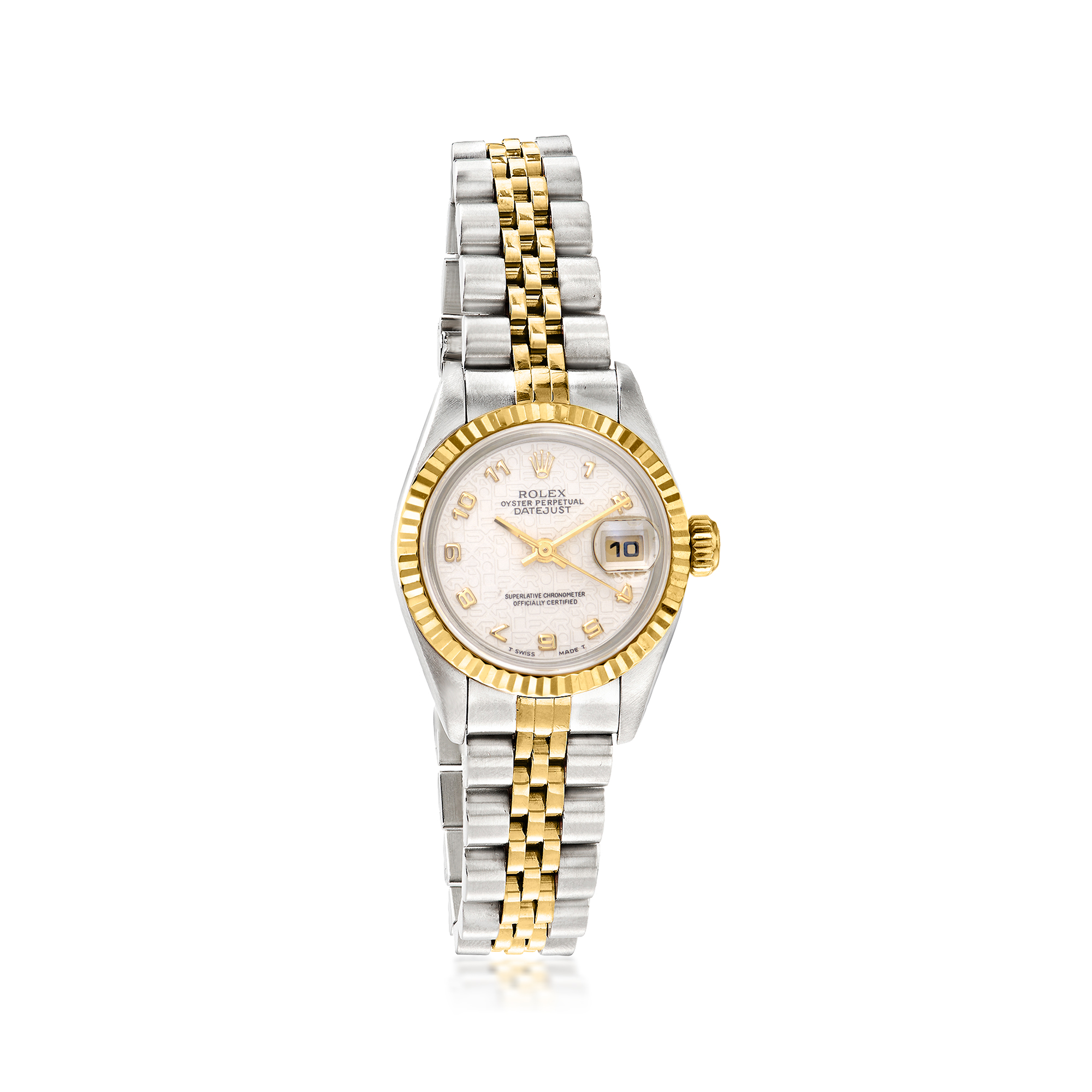 PreOwned Rolex Datejust Womens 26mm Automatic Stainless Steel and 18kt Yellow Gold Watch