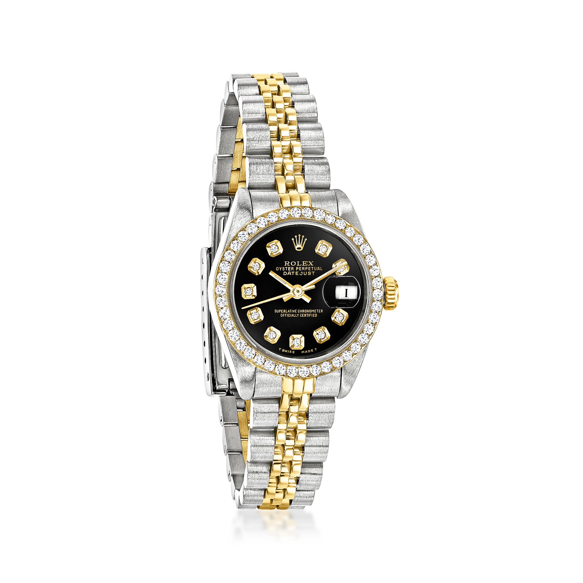 PreOwned Rolex Datejust Womens 26mm Automatic Stainless Steel and 18kt Yellow Gold Watch