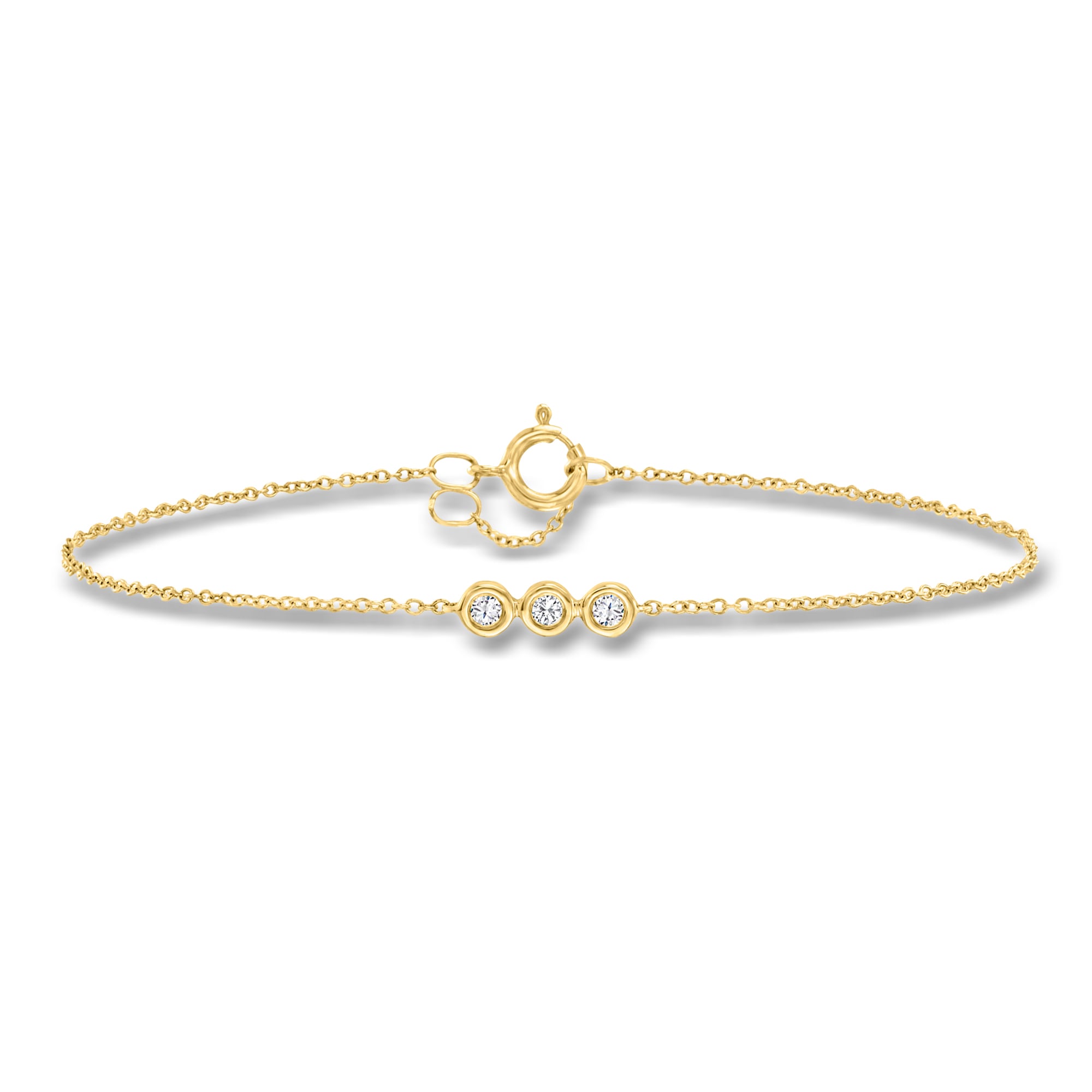 10 ct tw BezelSet Diamond Bracelet in 10kt Yellow Gold